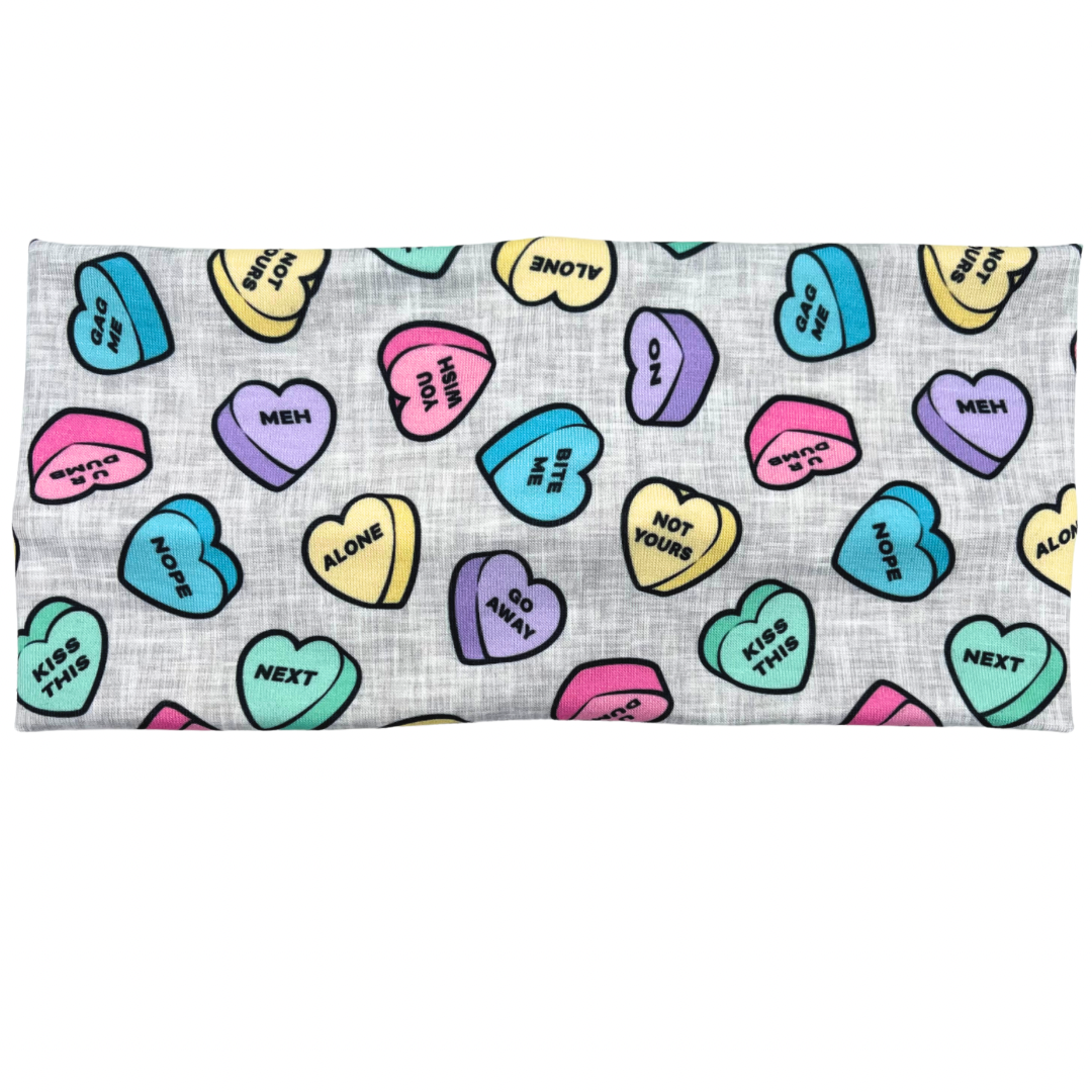 Candy Heart Funny Sayings Headband