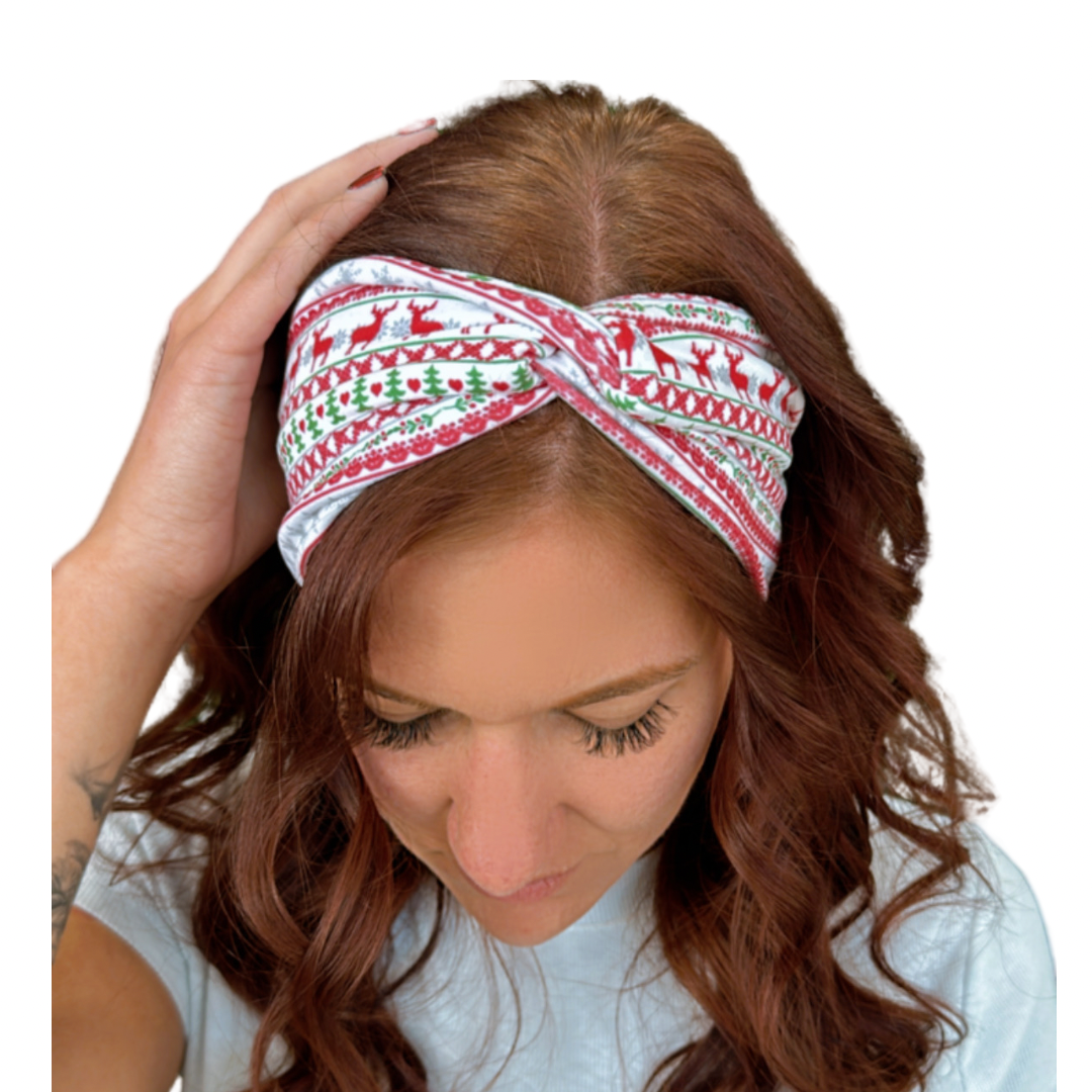 Cozy Christmas - White Headband