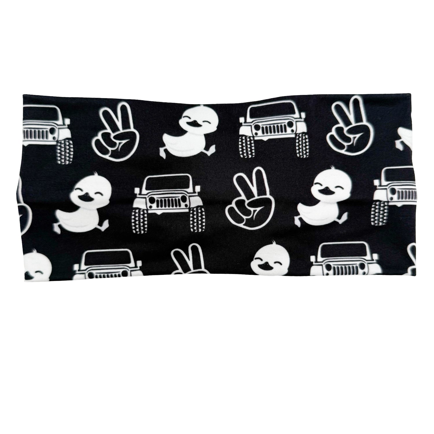 Jeep &amp; Rubber Duck -  Black Headband