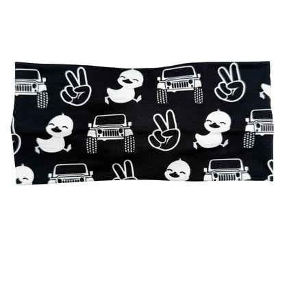 Jeep &amp; Rubber Duck -  Black Headband