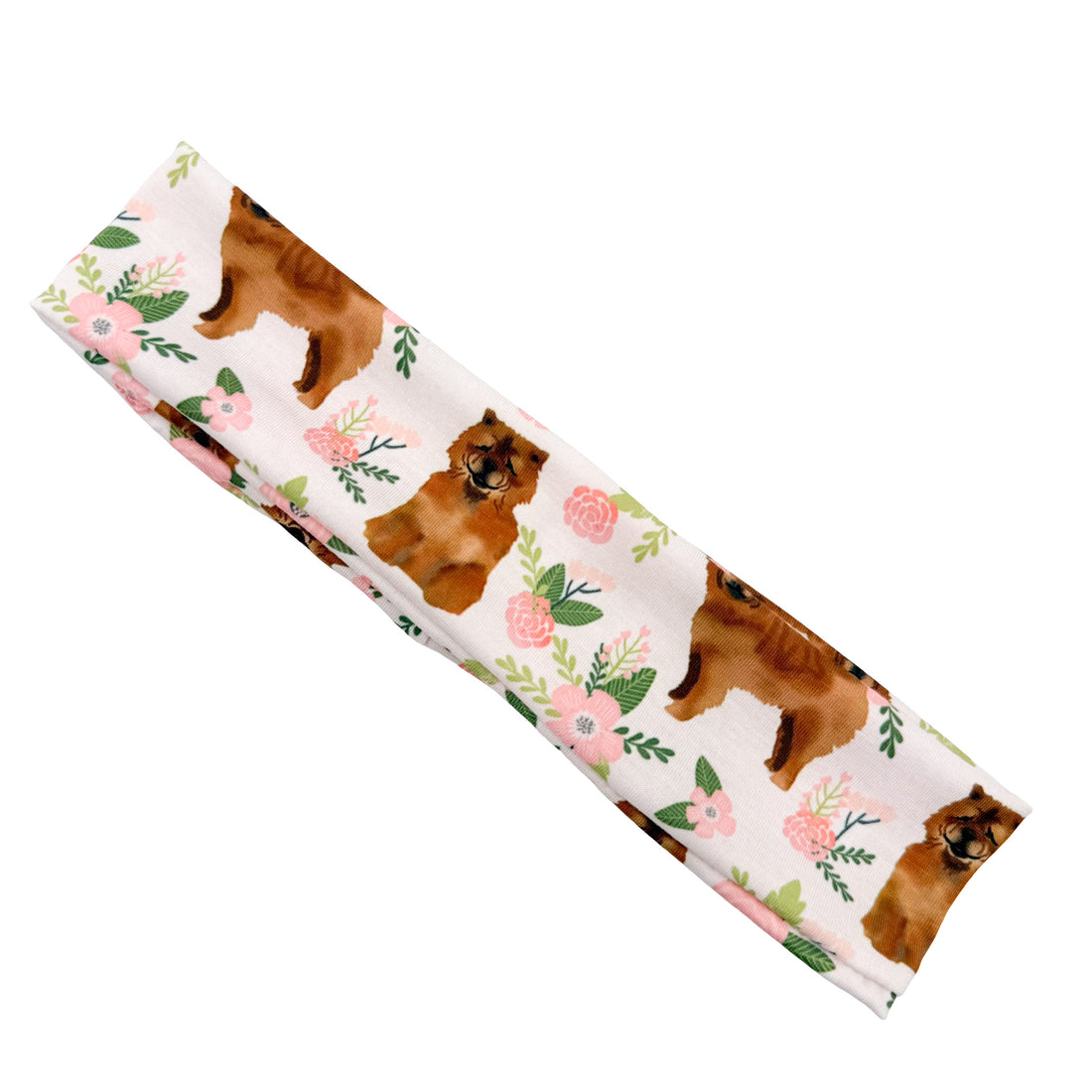 Chow Chow Floral Athletic Headband