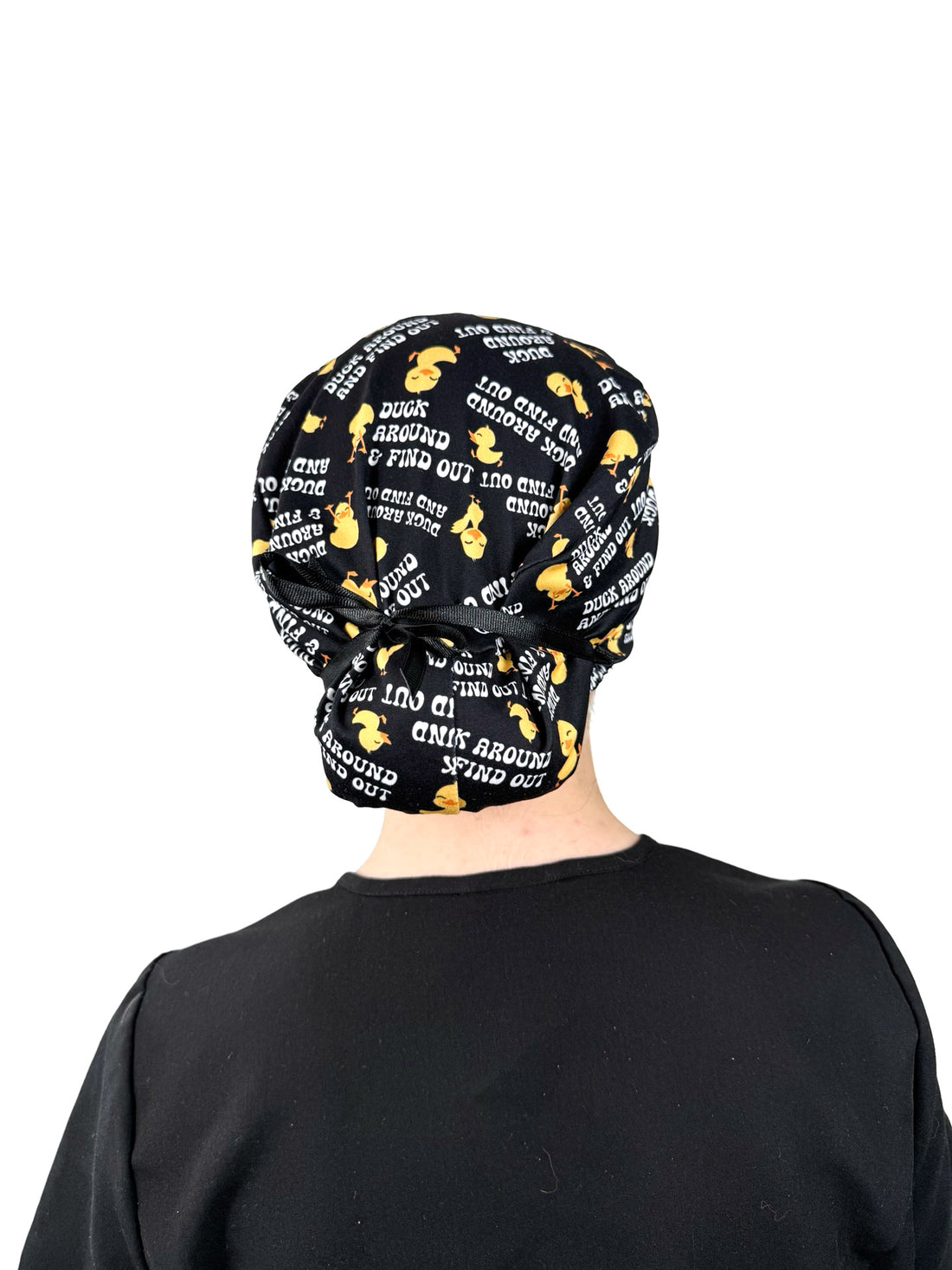 Duck Around and Find Out - Soft Ponytail Scrub Cap