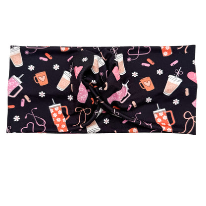 Girly Girl Nurse Necessities - Black Headband