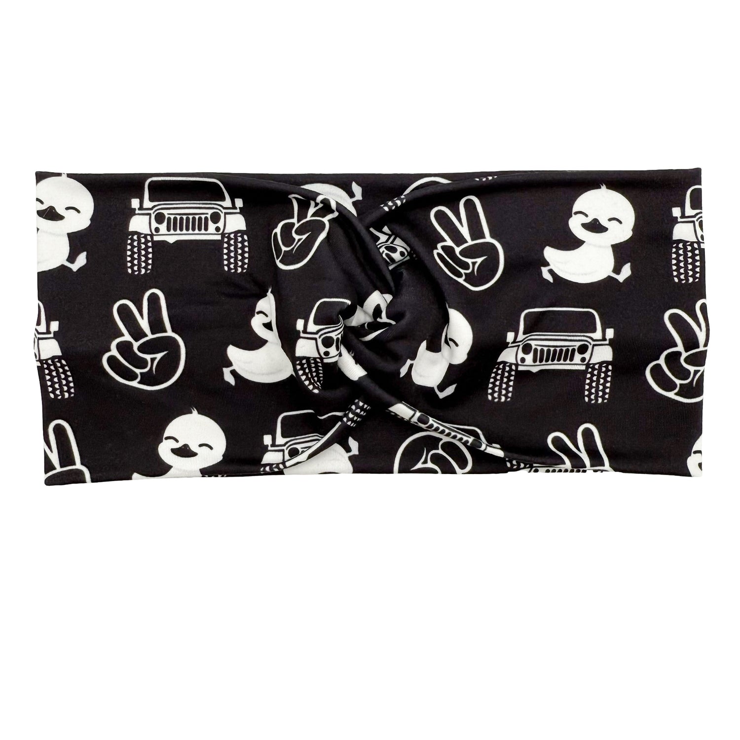 Jeep &amp; Rubber Duck -  Black Headband