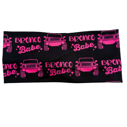 Bronco Babe - Black Headband