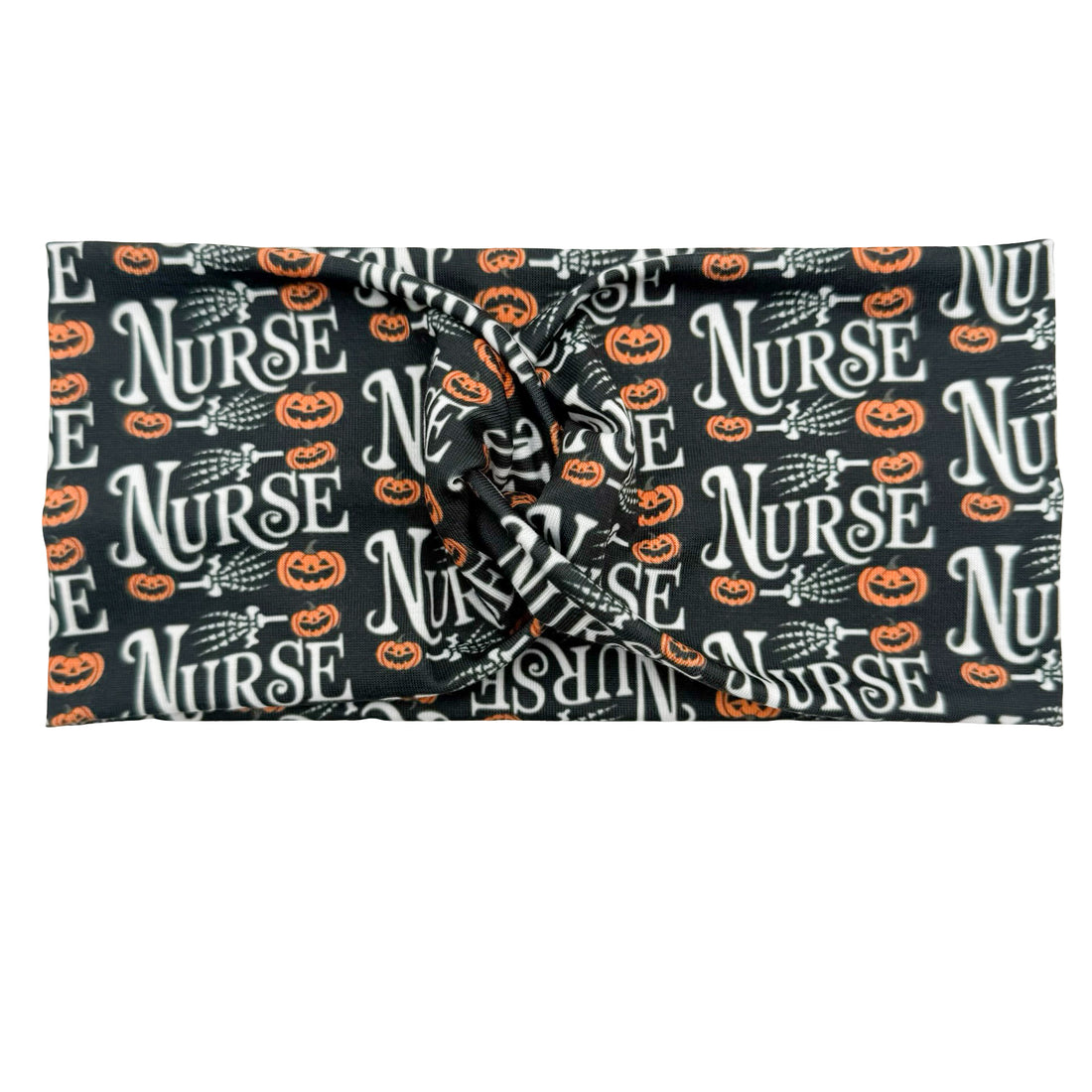 *Limited Edition* Nurse &amp; Pumpkins - Black Headband