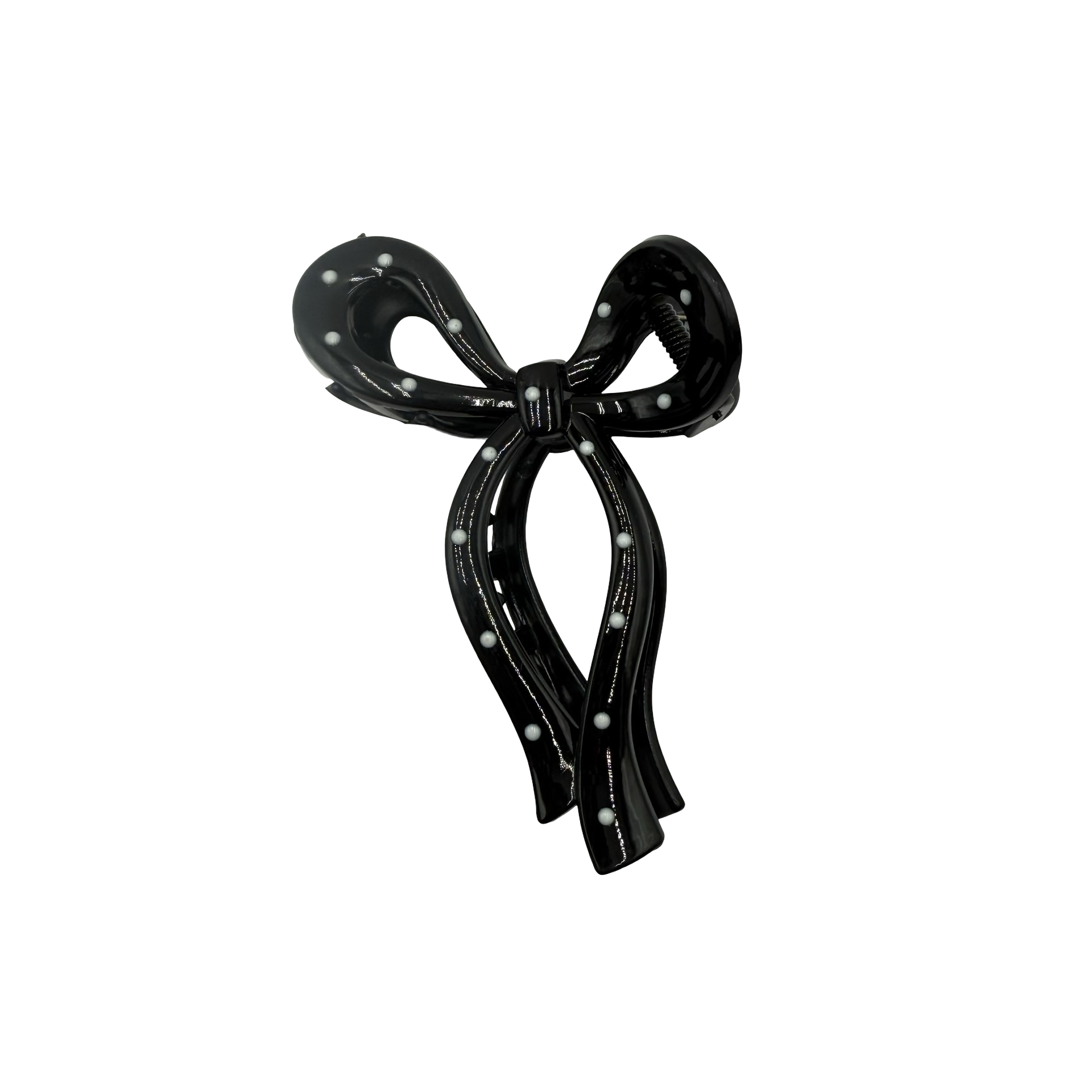Polka Dot Bow - Large Hair Claw