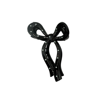 Polka Dot Bow - Large Hair Claw