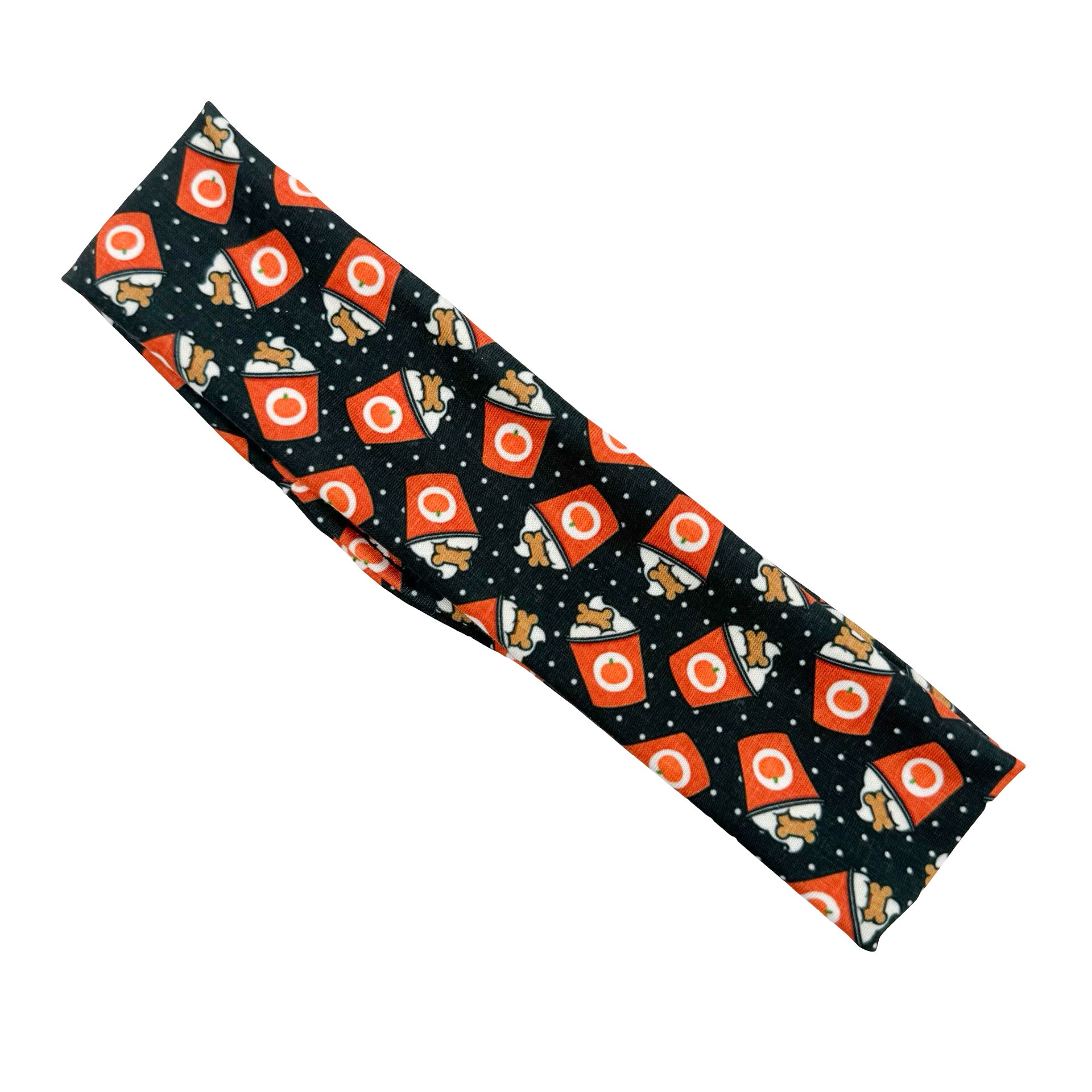 Pup Cup Treat - Black Athletic Headband