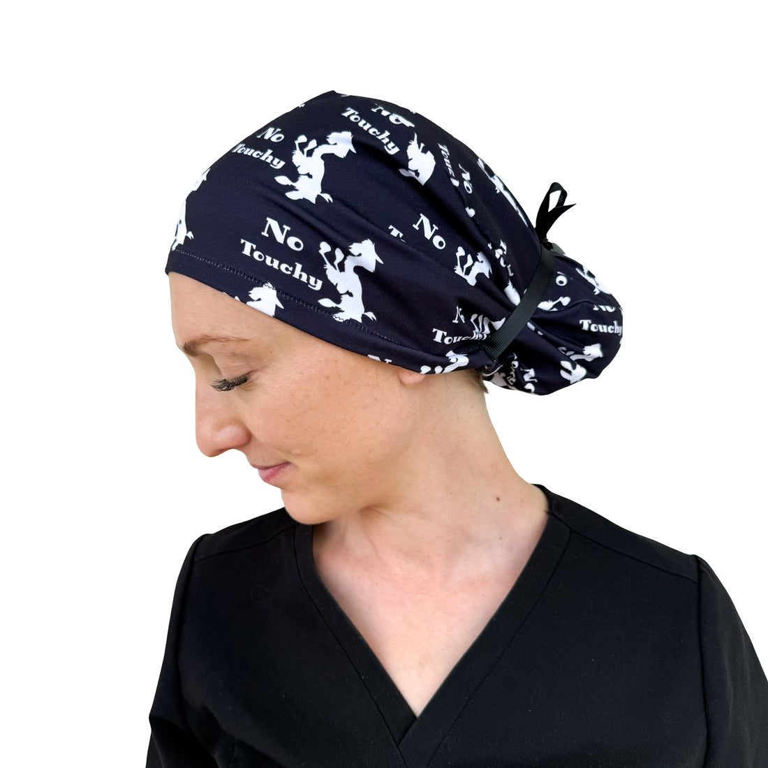 No Touchy - Soft Ponytail Scrub Cap