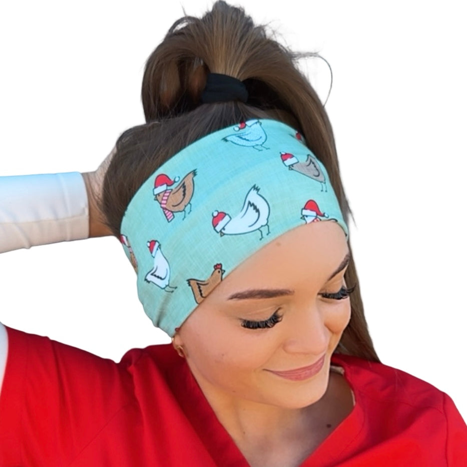 Christmas Chickens Headband