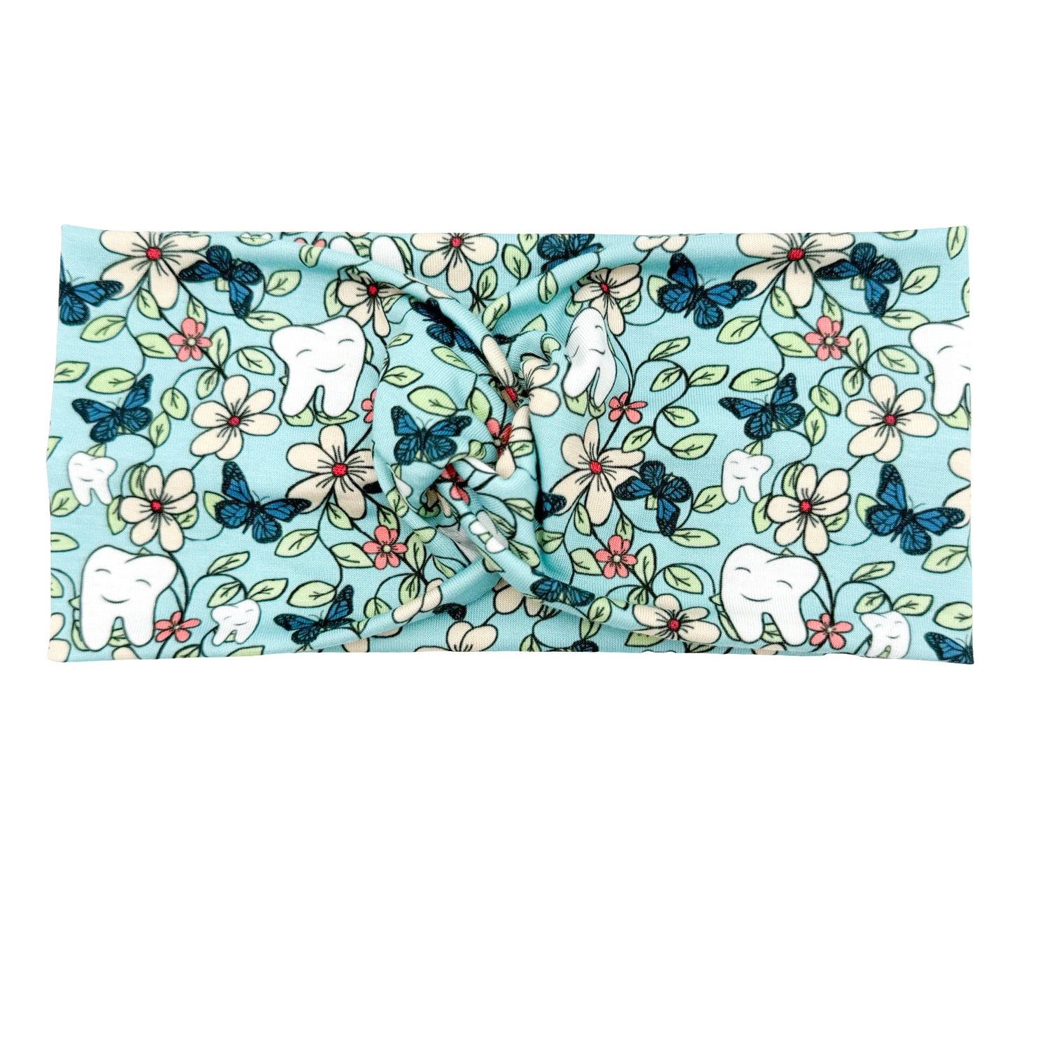 Floral Dental - Blue Headband
