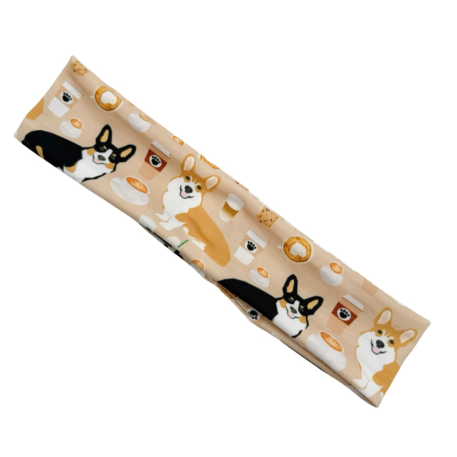 Corgi Dogs &amp; Coffee Athletic Headband
