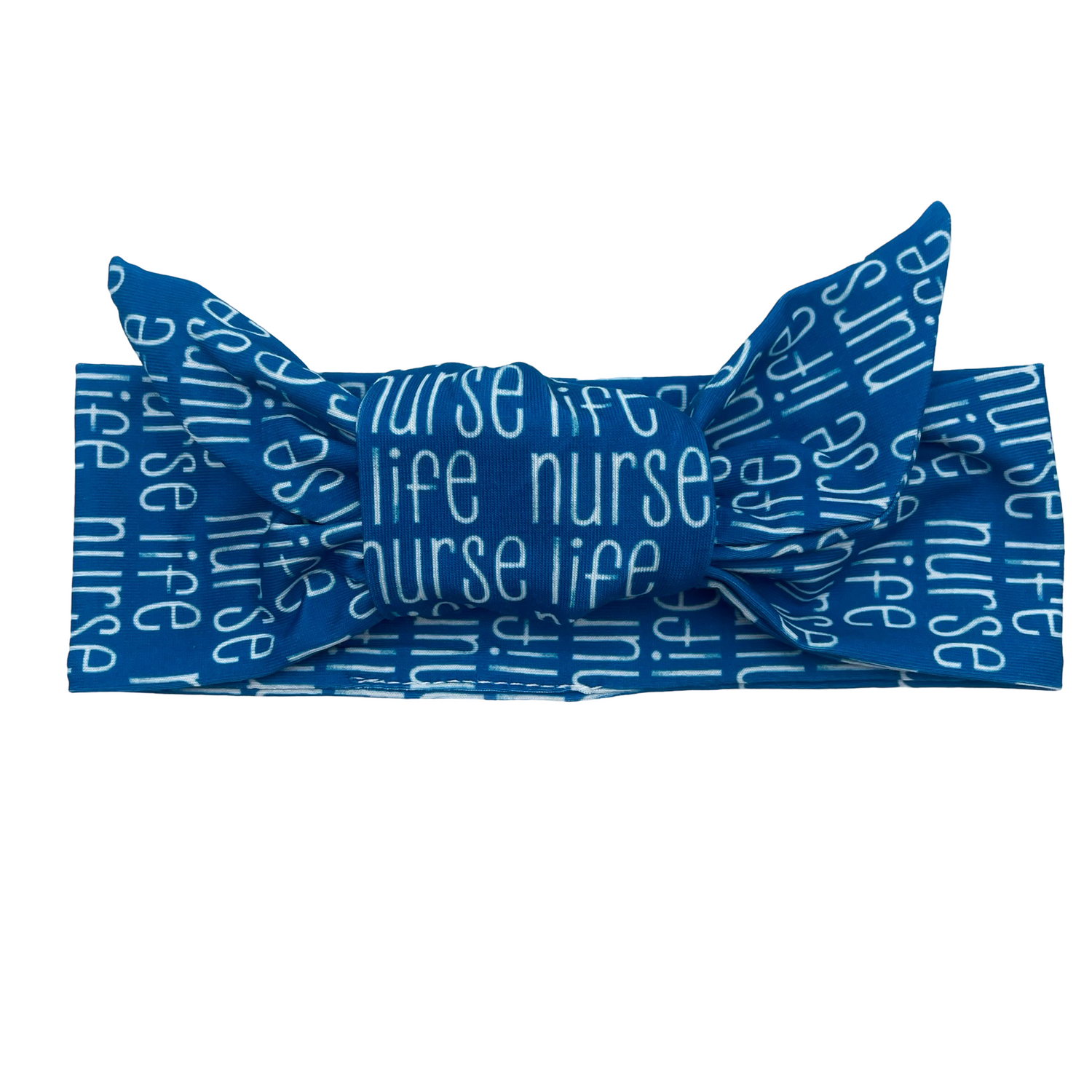 Nurse Life - Blue Adjustable Tie Headband