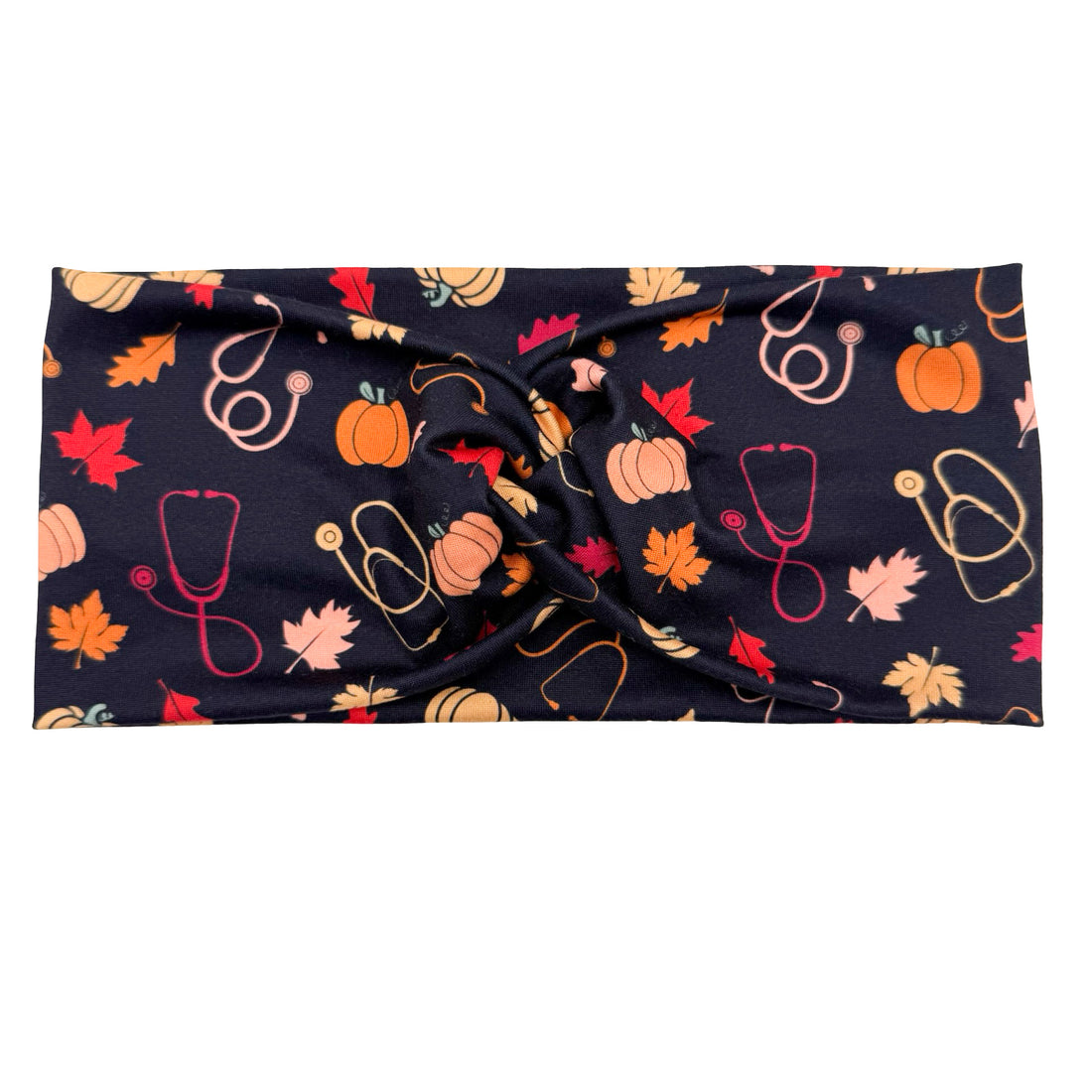 Pumpkin, Leaves, &amp; Stethoscopes Headband