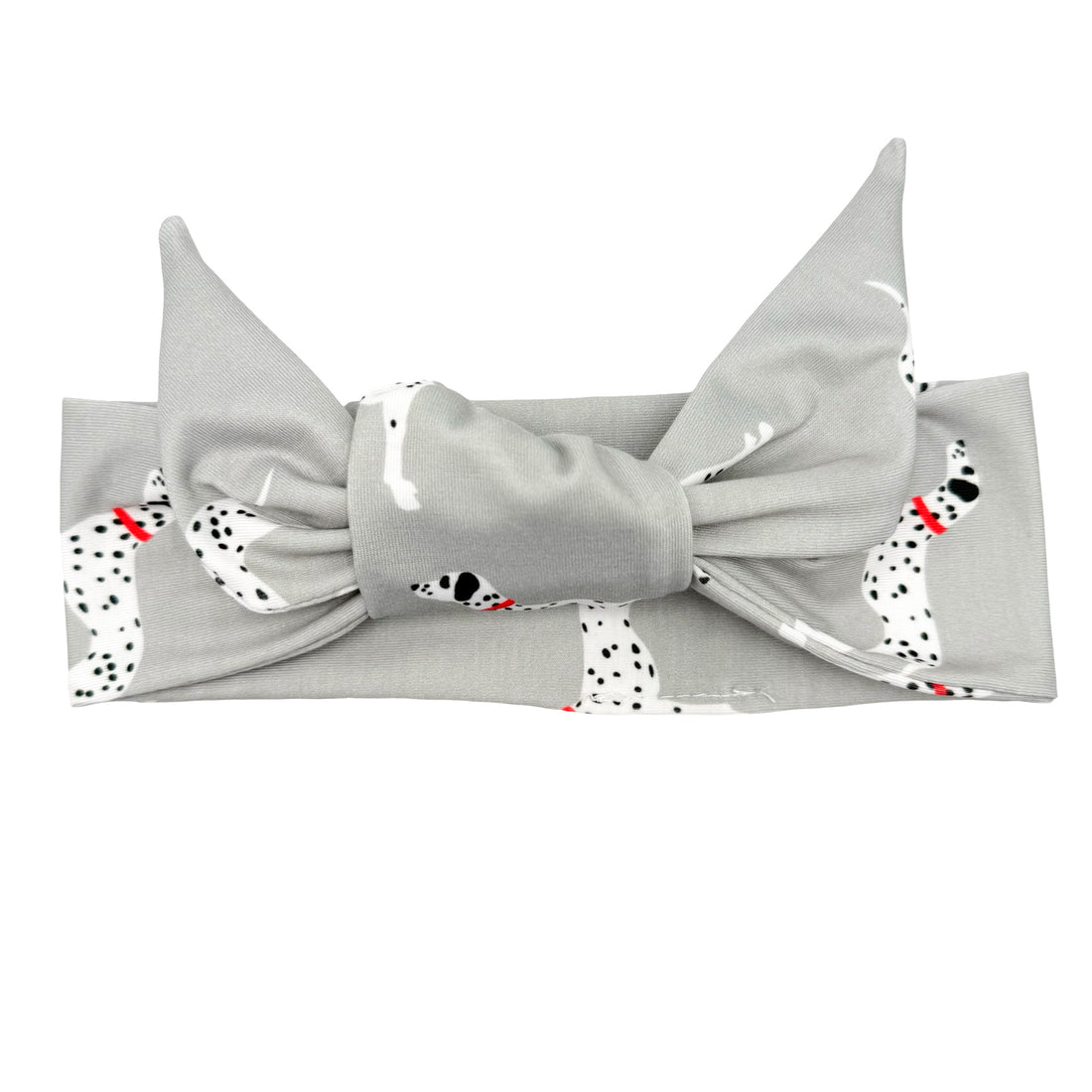 Dalmatians - Gray Adjustable Tie Headband