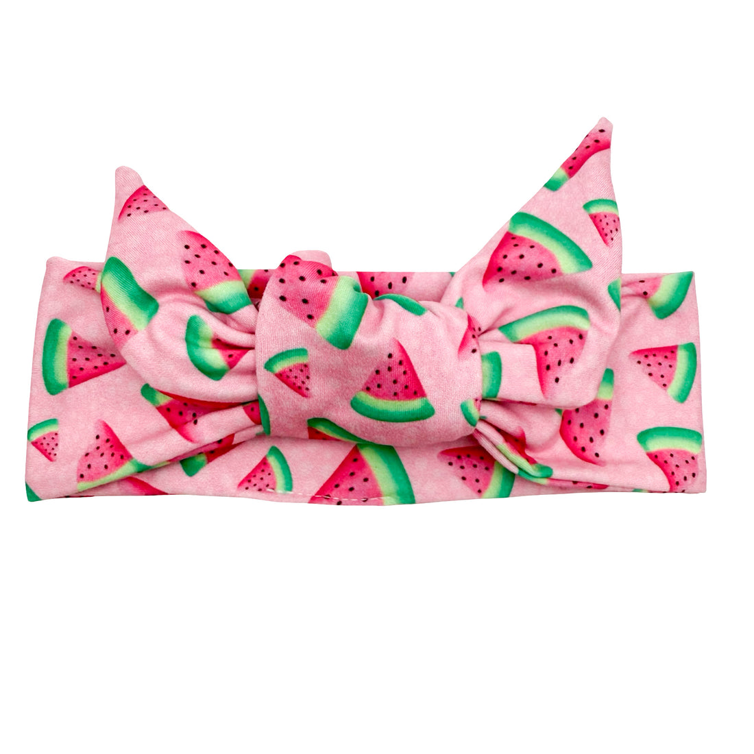 Watermelon - Pink Adjustable Tie Headband