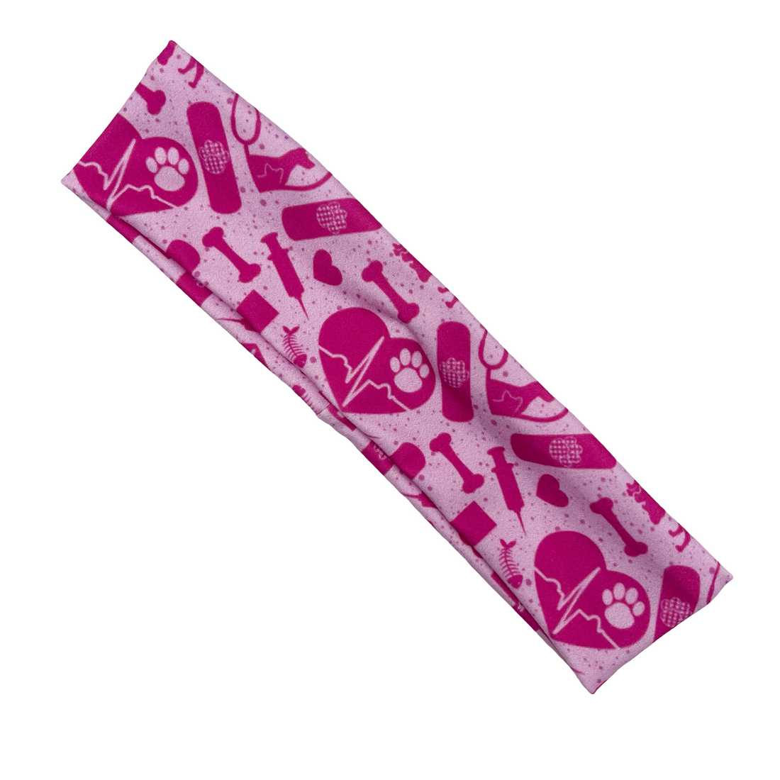 Vet Med Essentials - Pink Athletic Headband