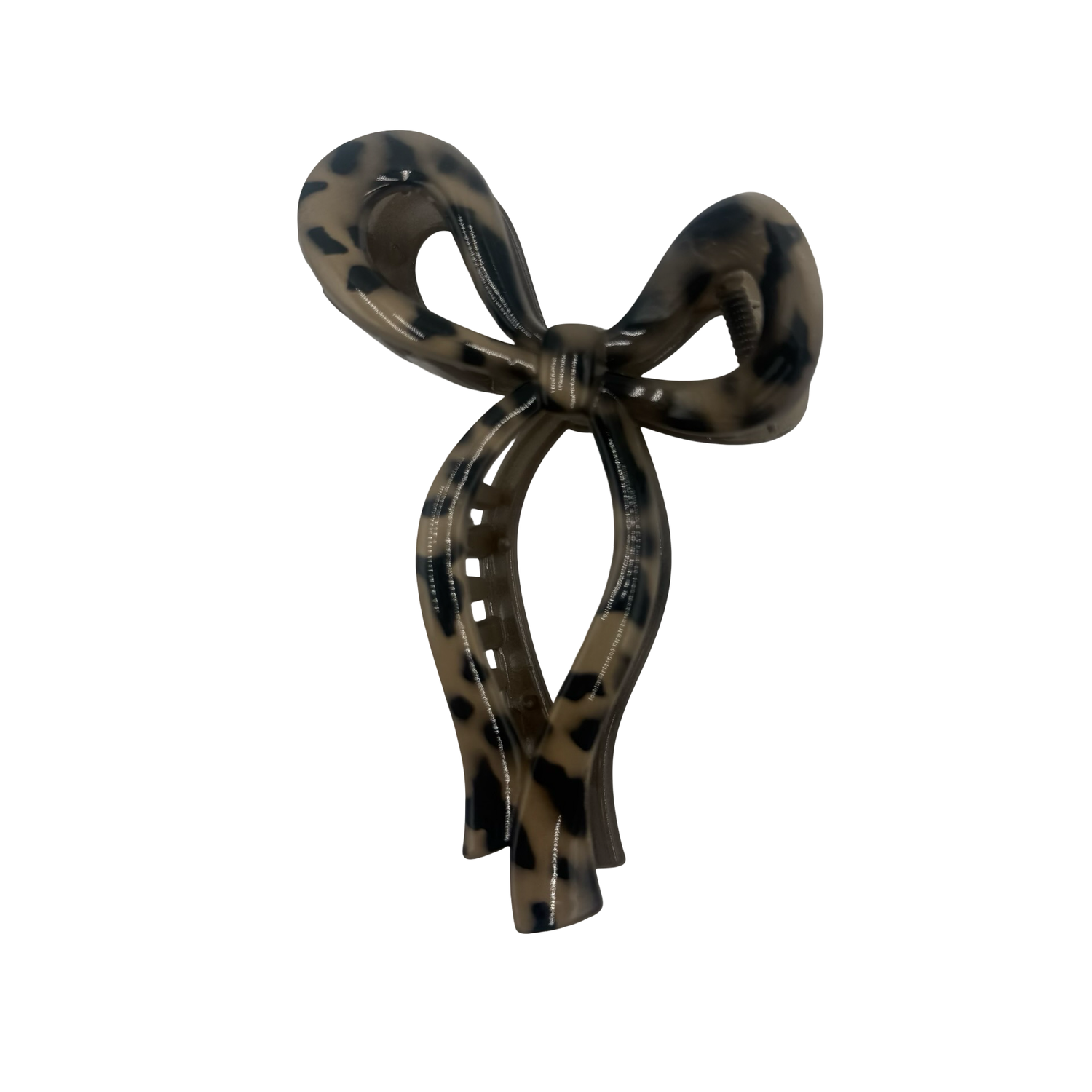 Tan Tortoise Bow - X-Large Hair Claw