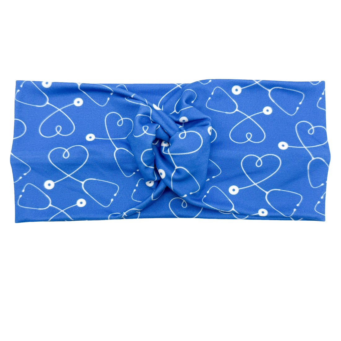 Stethoscope Hearts - Royal Blue Headband