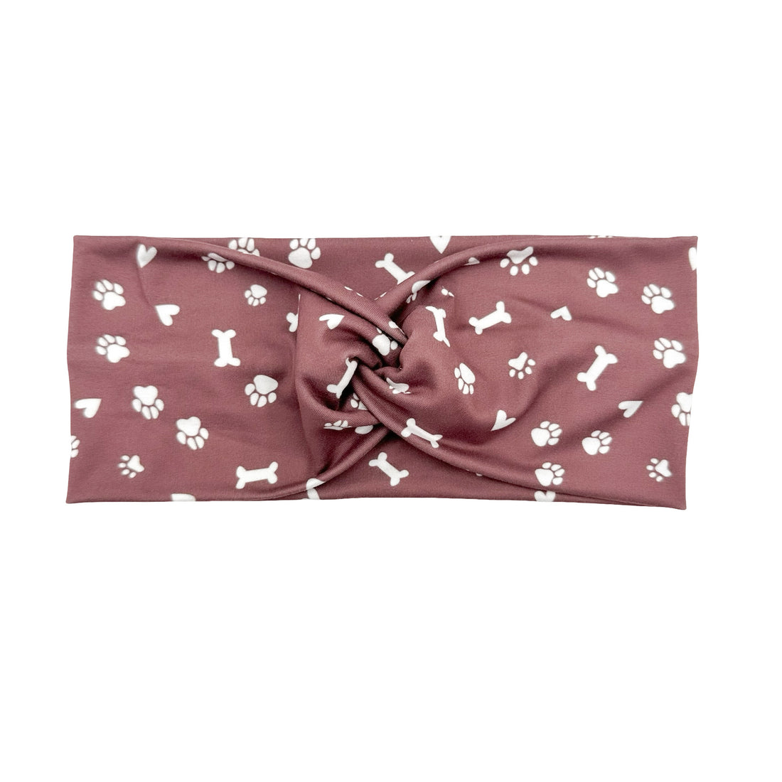 Pet Paws, Bones, &amp; Hearts - Brown Headband