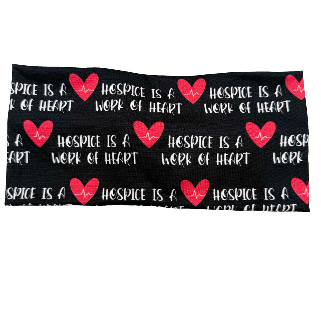 Hospice Is A Work Of Heart - Black Headband