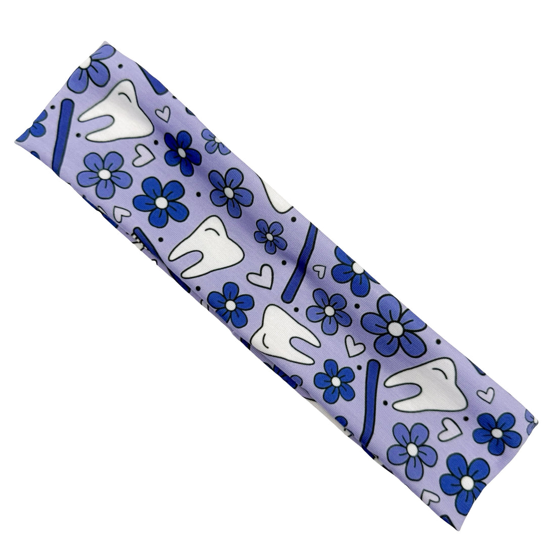 Floral Dental - Purple Athletic Headband