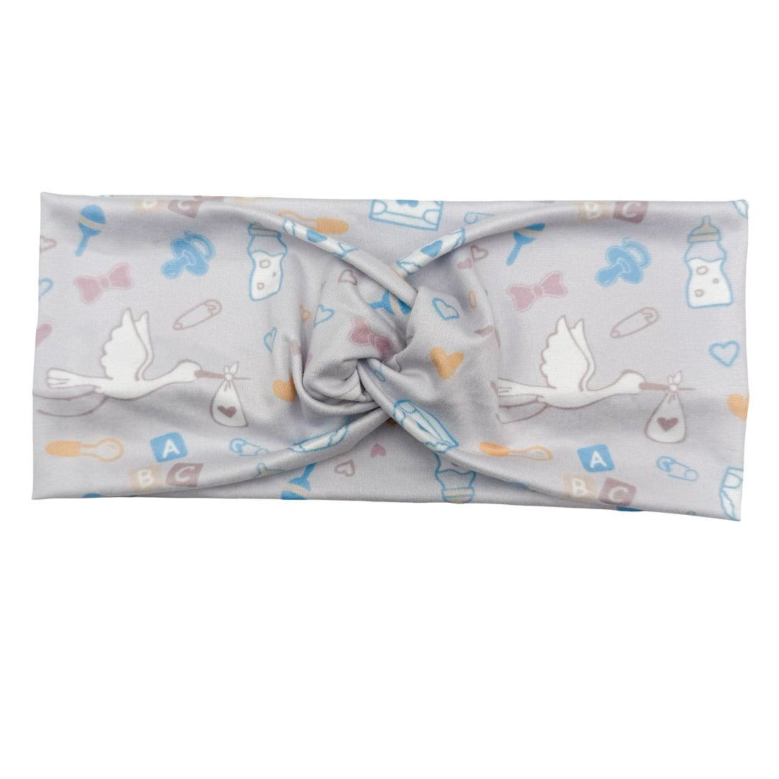 Delivery Stork - Light Gray Headband
