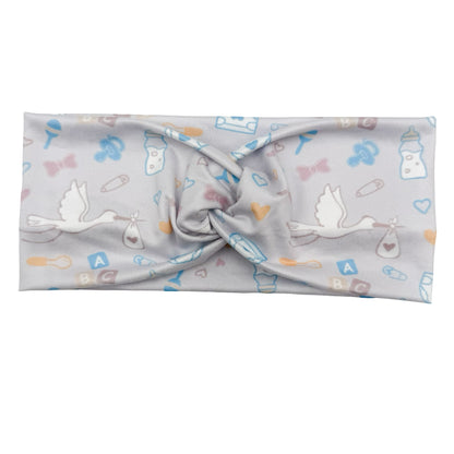 Delivery Stork - Light Gray Headband