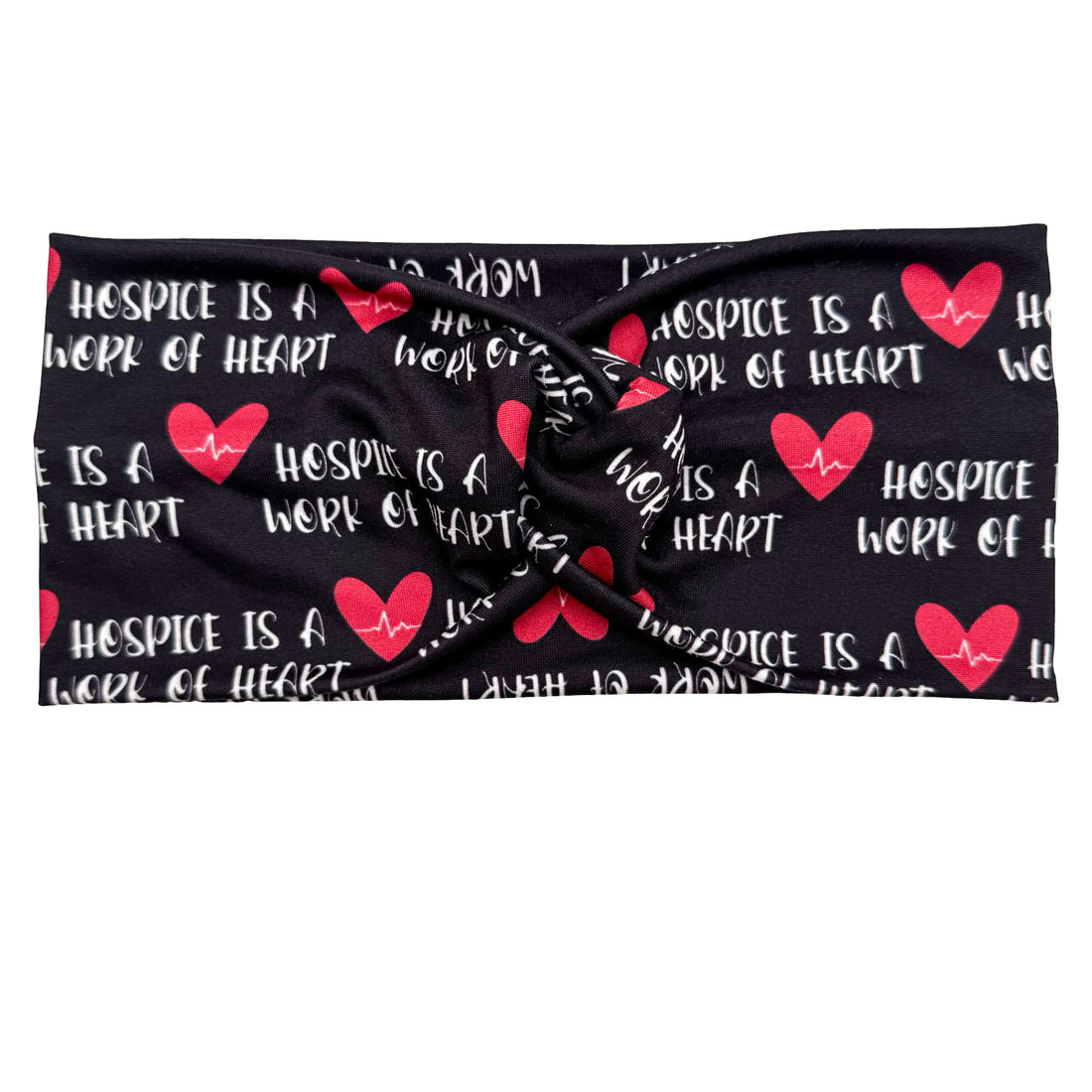 Hospice Is A Work Of Heart - Black Headband