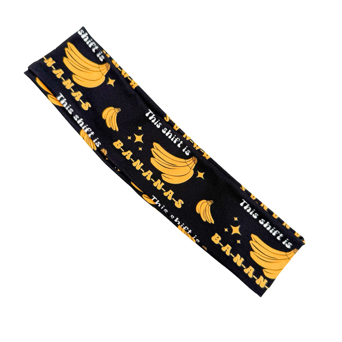 This Shift is B-A-N-A-N-A-S Athletic Headband