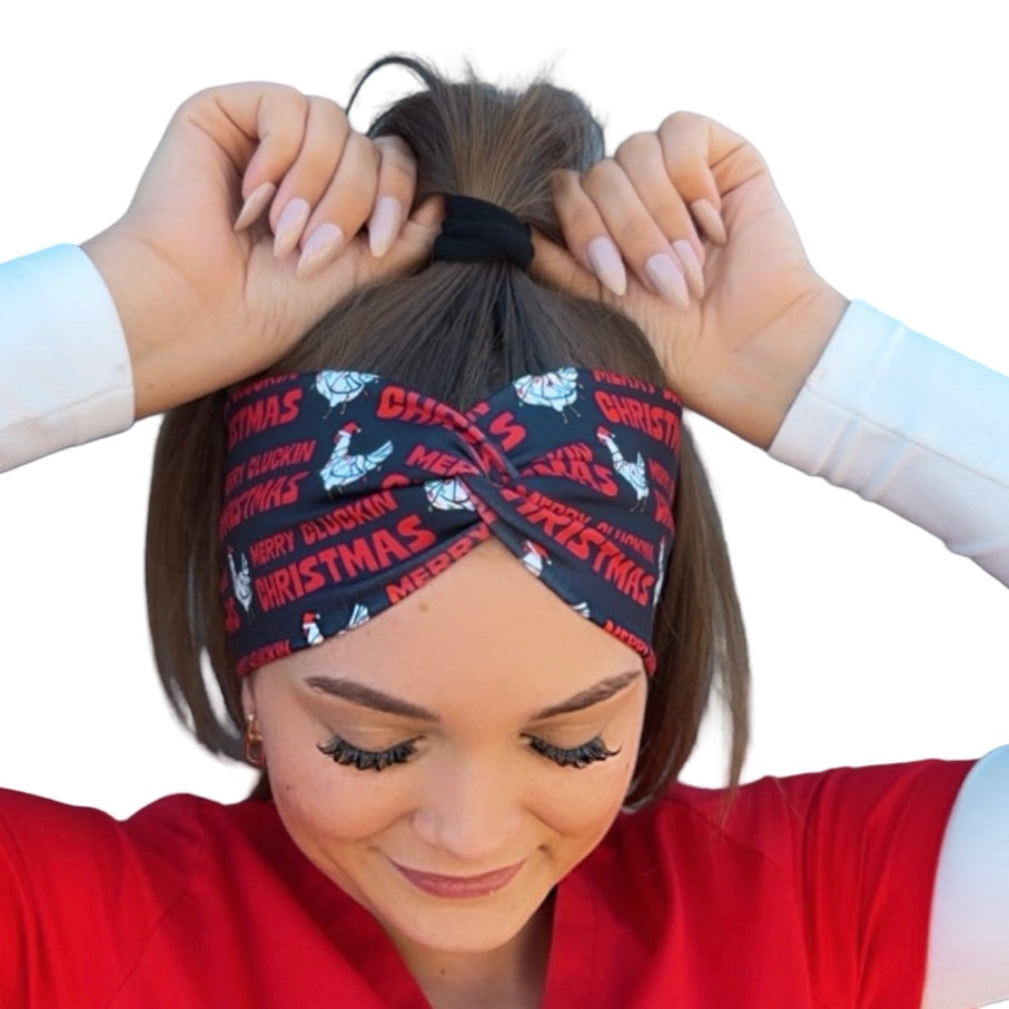 *Limited Edition* Merry Cluckin Christmas Headband