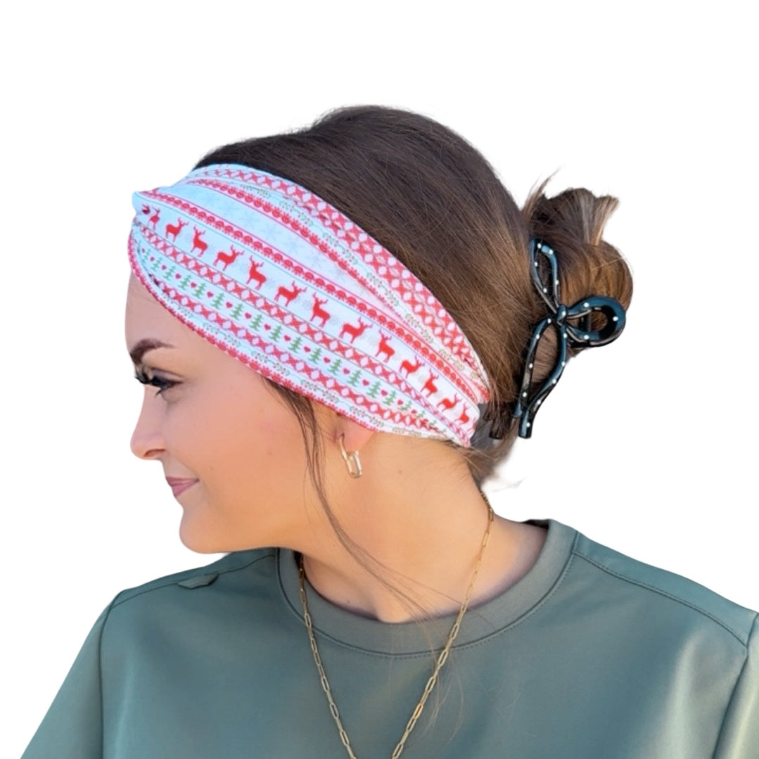 Cozy Christmas - White Headband