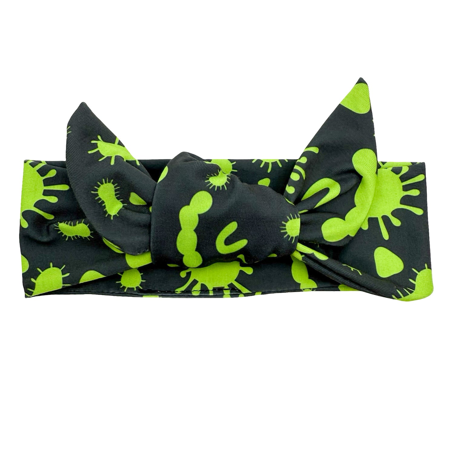 Microbes - Dark Gray Adjustable Tie Headband