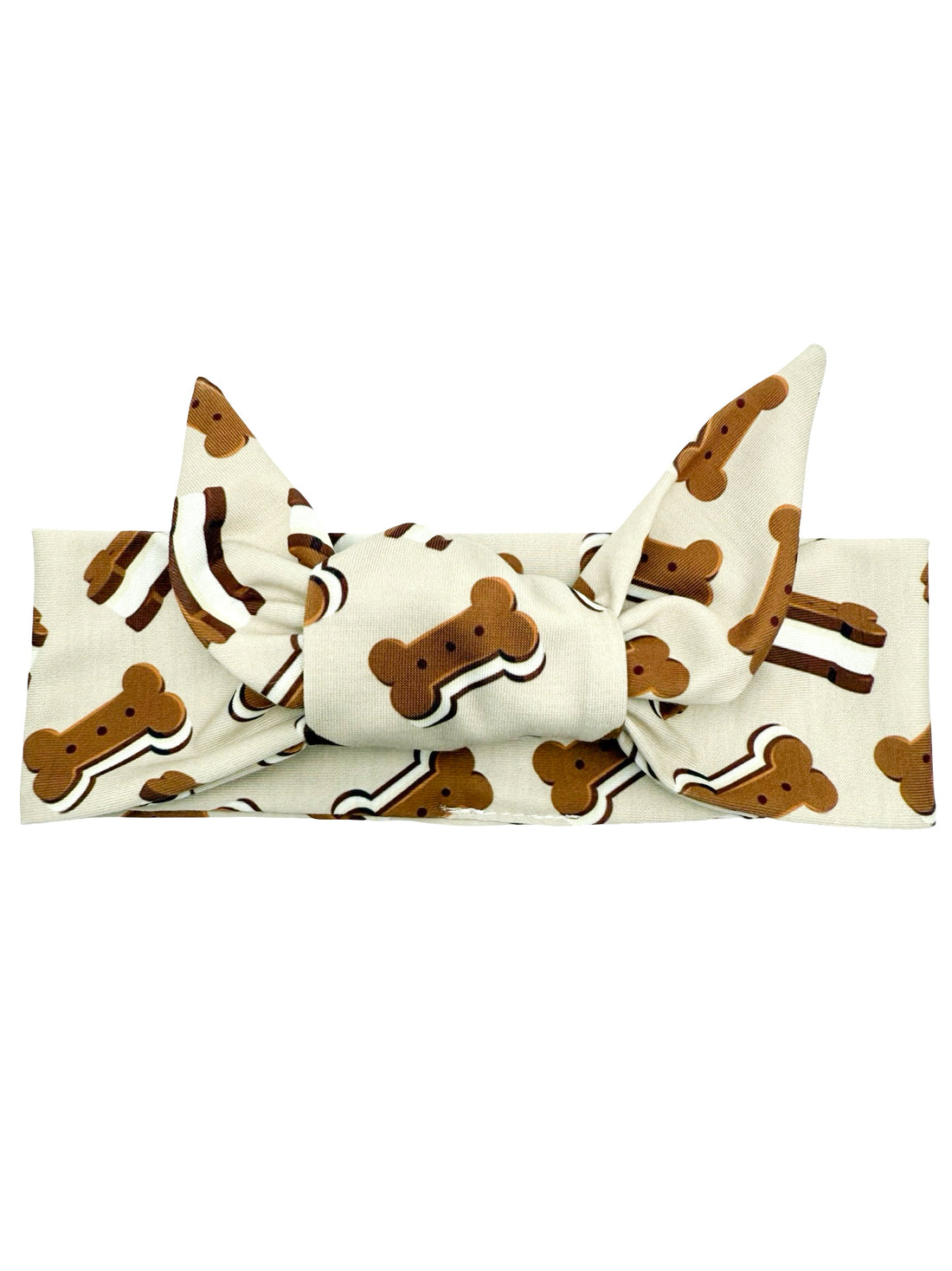Dog Bone Ice Cream Sandwich Adjustable Tie Headband