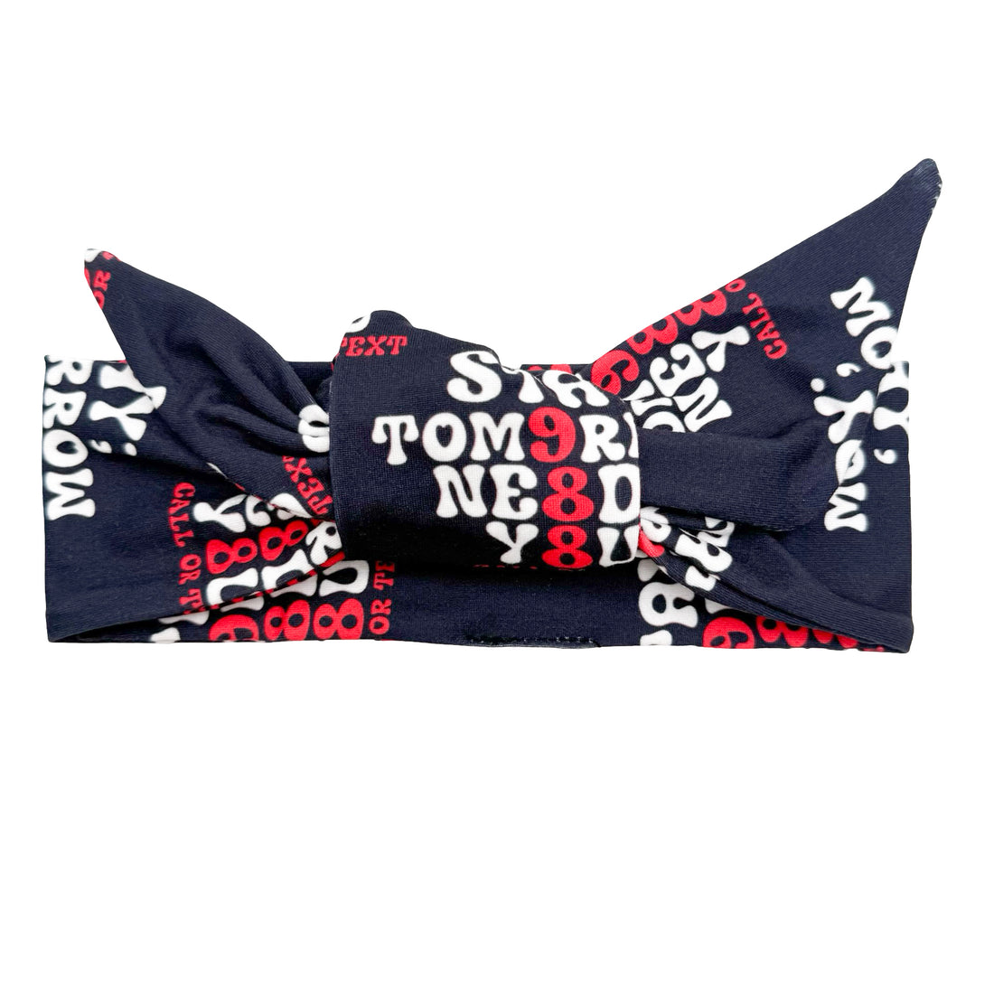 STAY; Tomorrow Needs You Adjustable Tie Headband