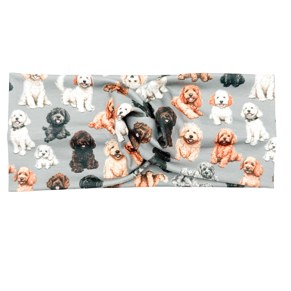 Cockapoo Dogs - Gray Headband