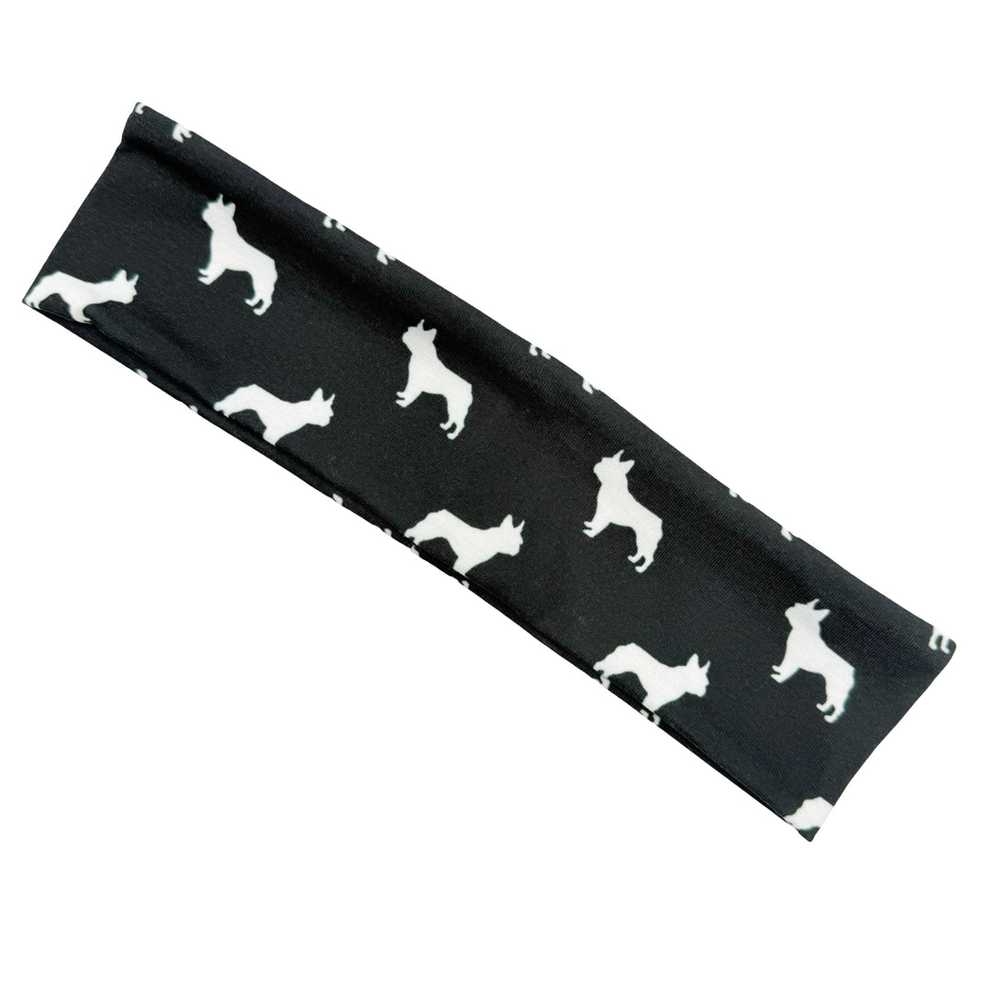 Boston Terrier Silhouette Athletic Headband