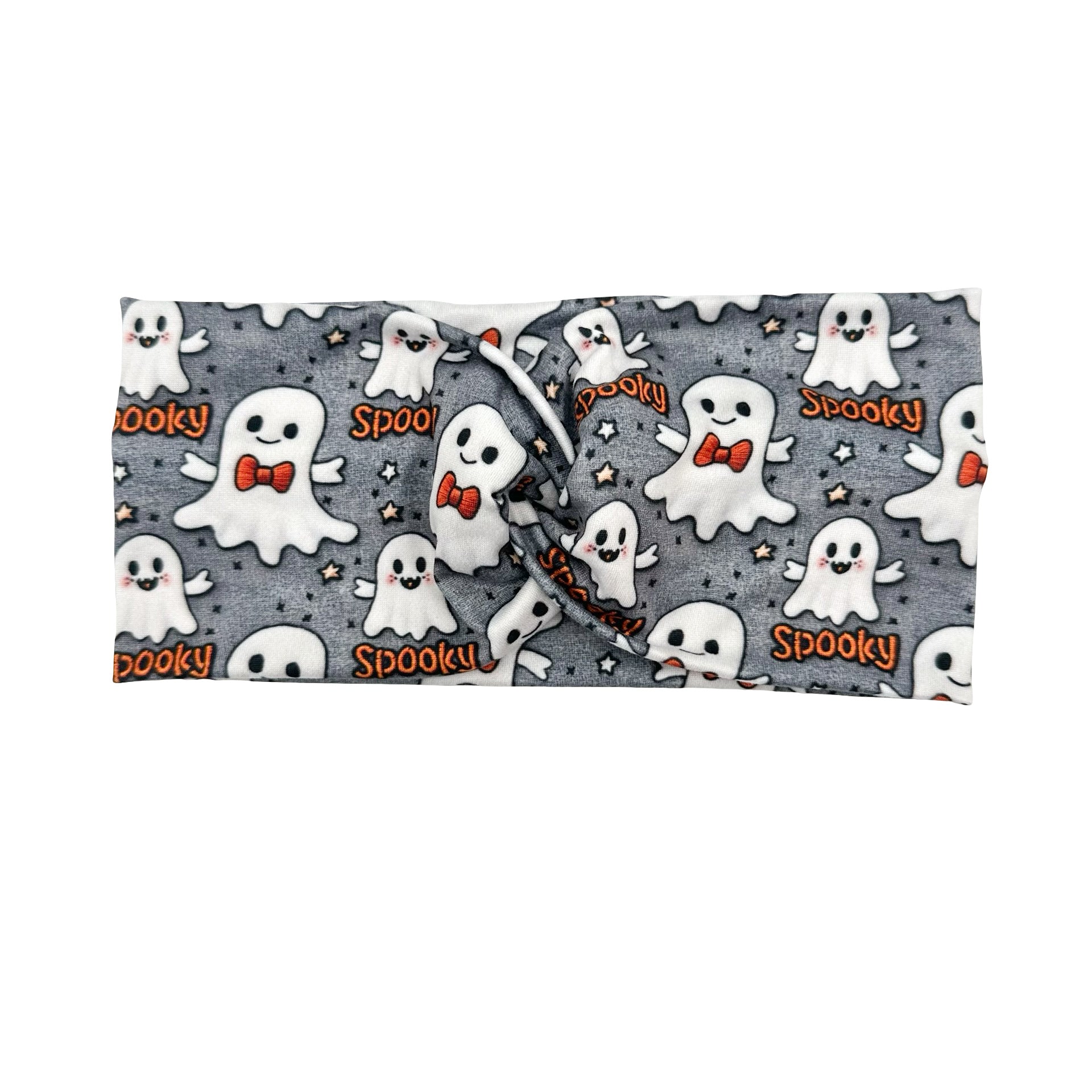 *Limited Edition* Spooky Ghost - Gray Headband