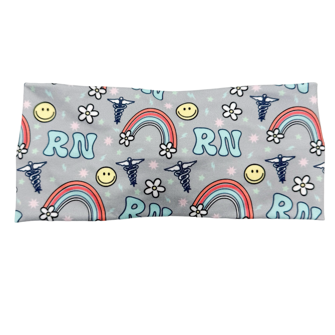 RN Happy Vibes - Gray Headband