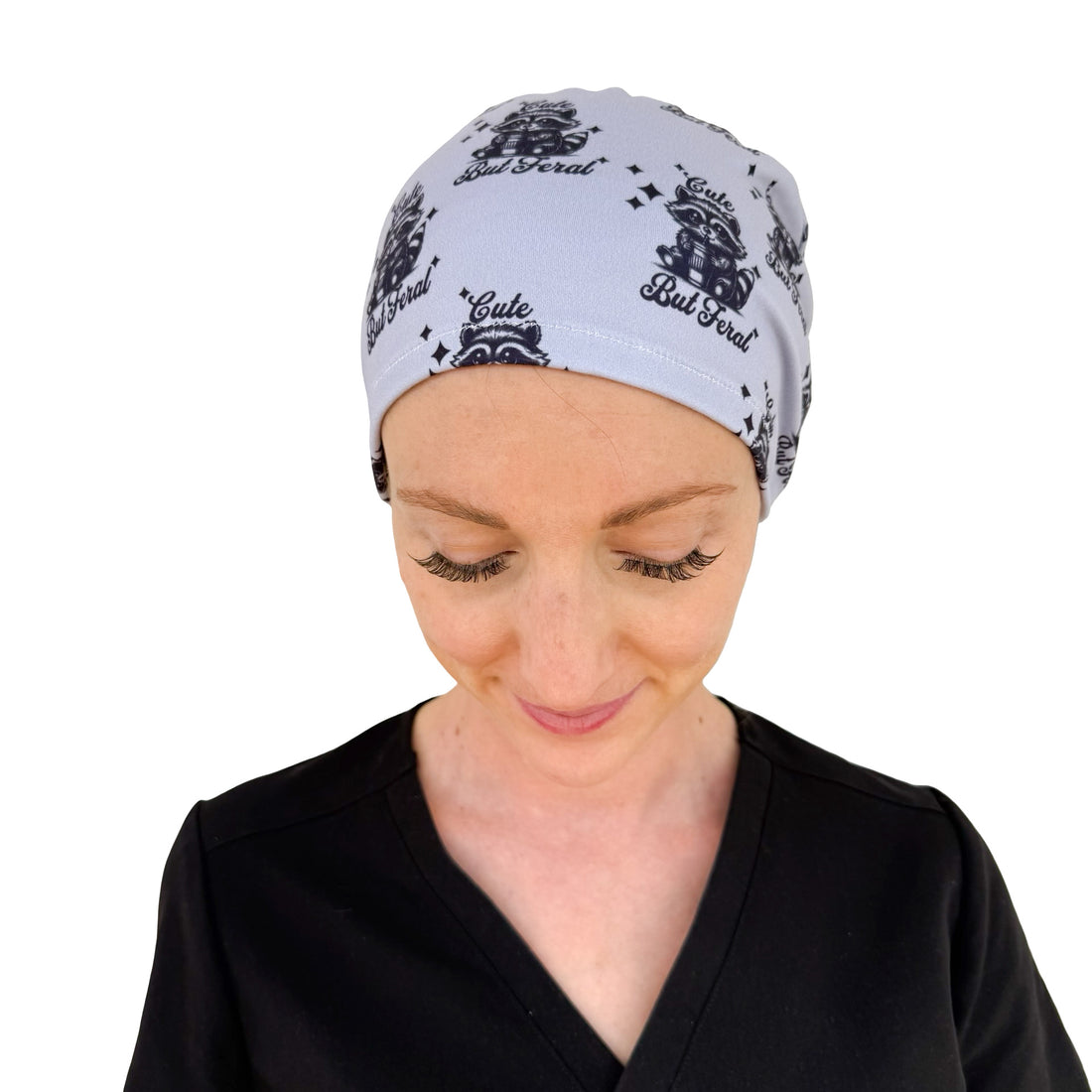 Cute But Feral - Soft Ponytail Scrub Cap