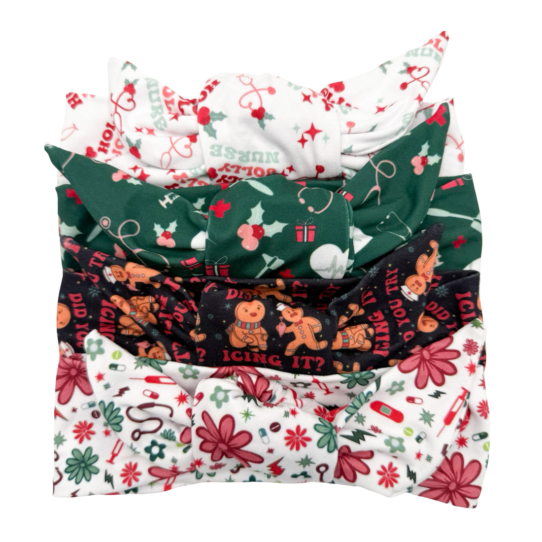 CHRISTMAS HEALTHCARE GRAB BAG SALE - 2 Adjustable Tie Headband