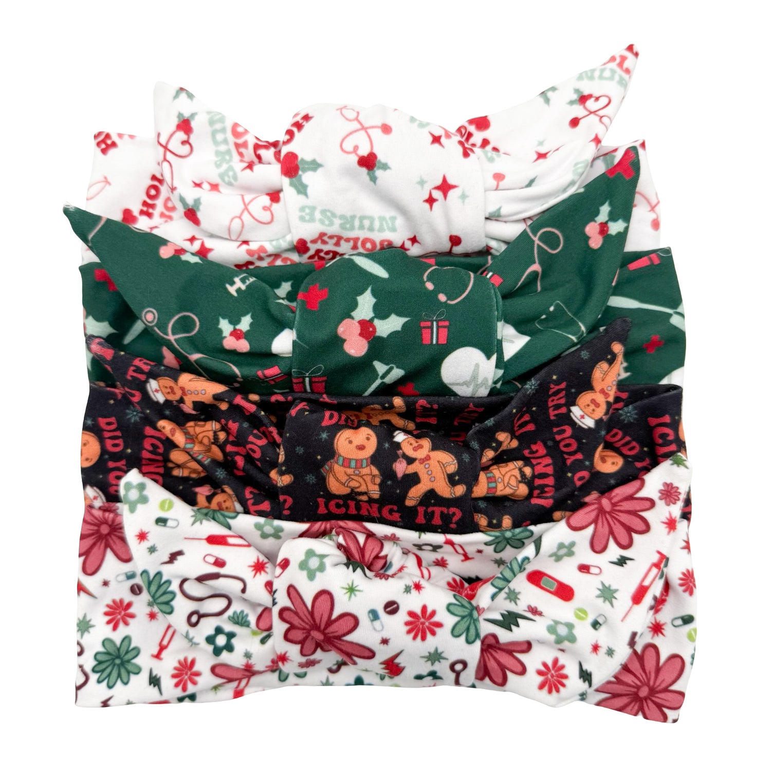 CHRISTMAS HEALTHCARE GRAB BAG SALE - 2 Adjustable Tie Headband