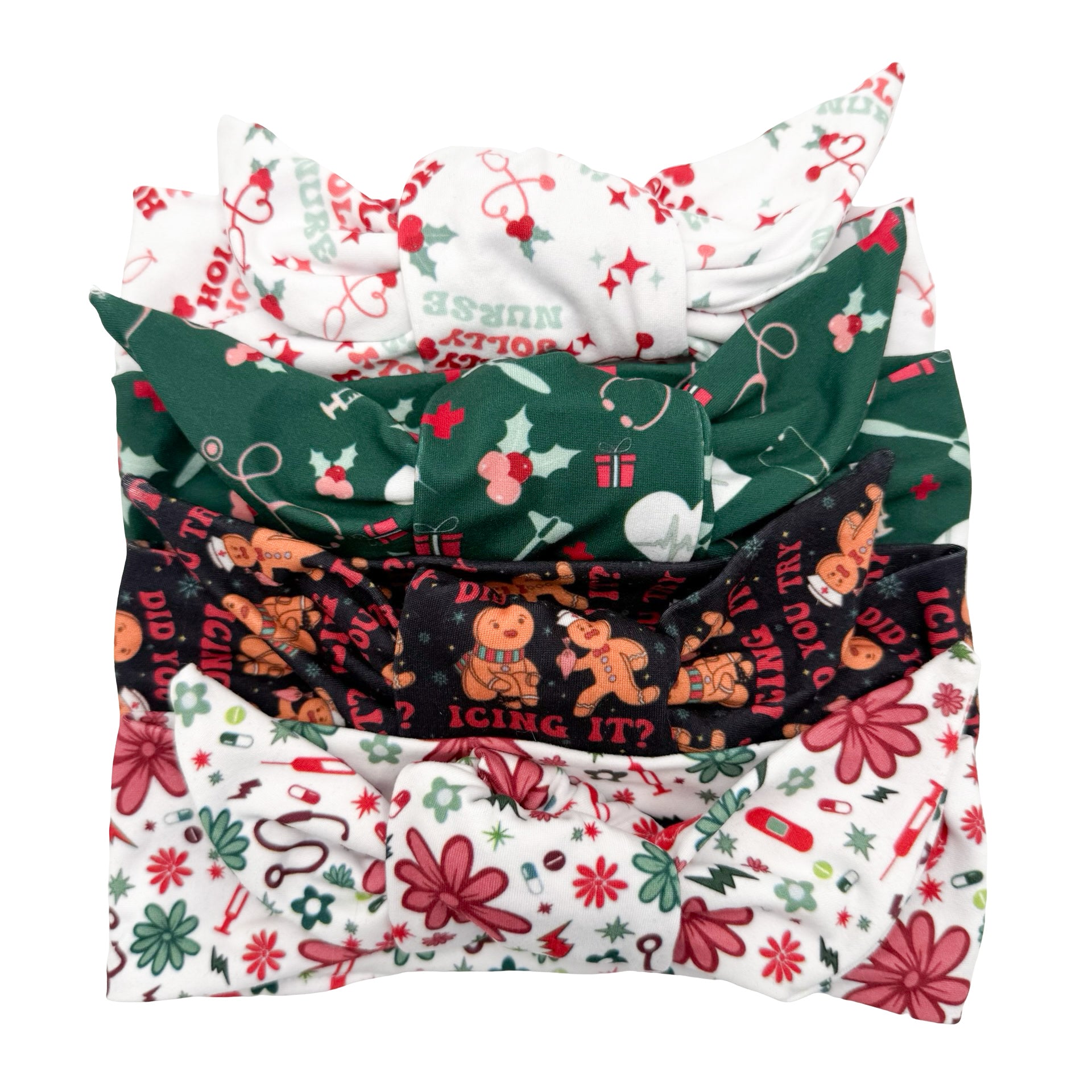 CHRISTMAS HEALTHCARE GRAB BAG SALE - 2 Adjustable Tie Headband