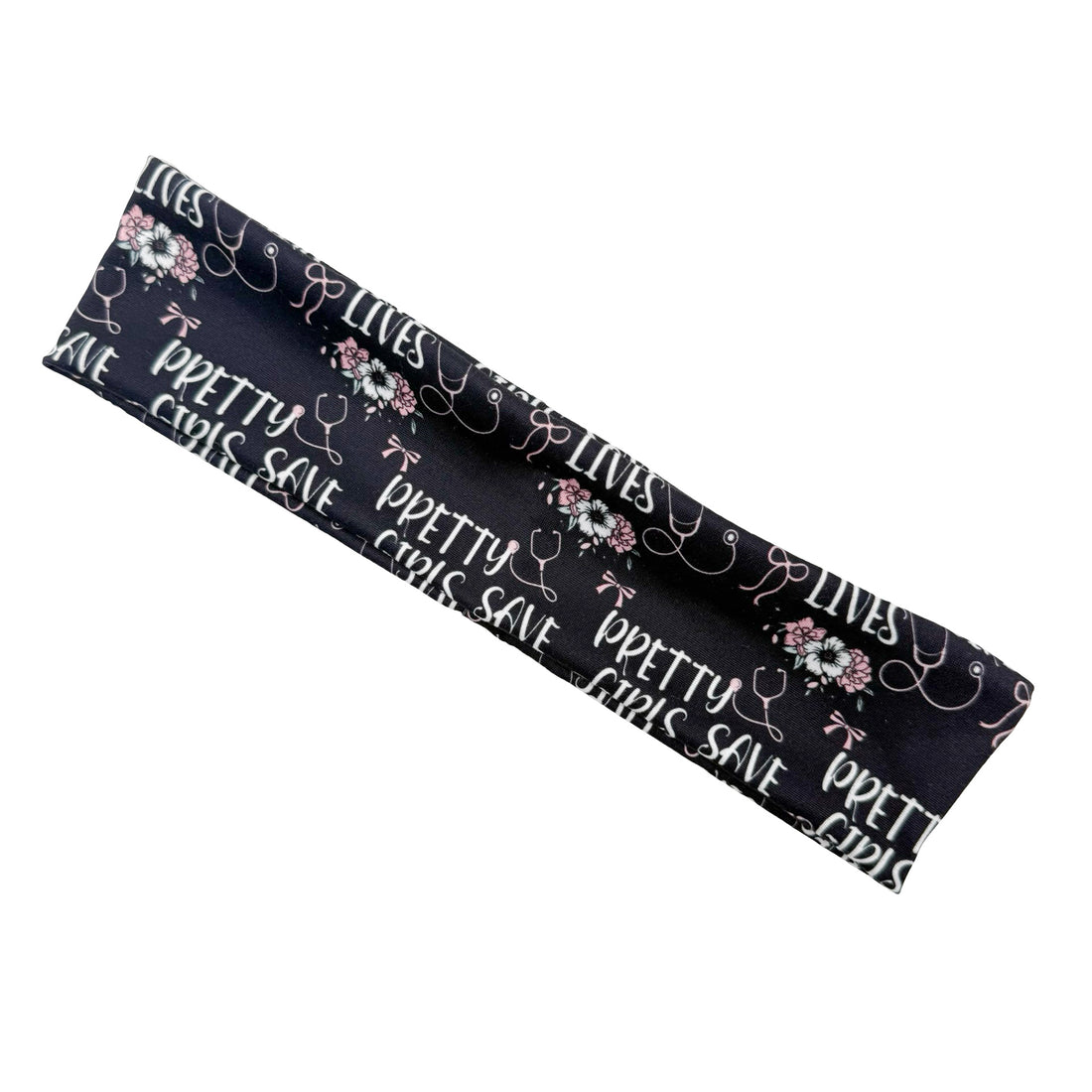 Pretty Girls Save Lives - Black athletic Headband