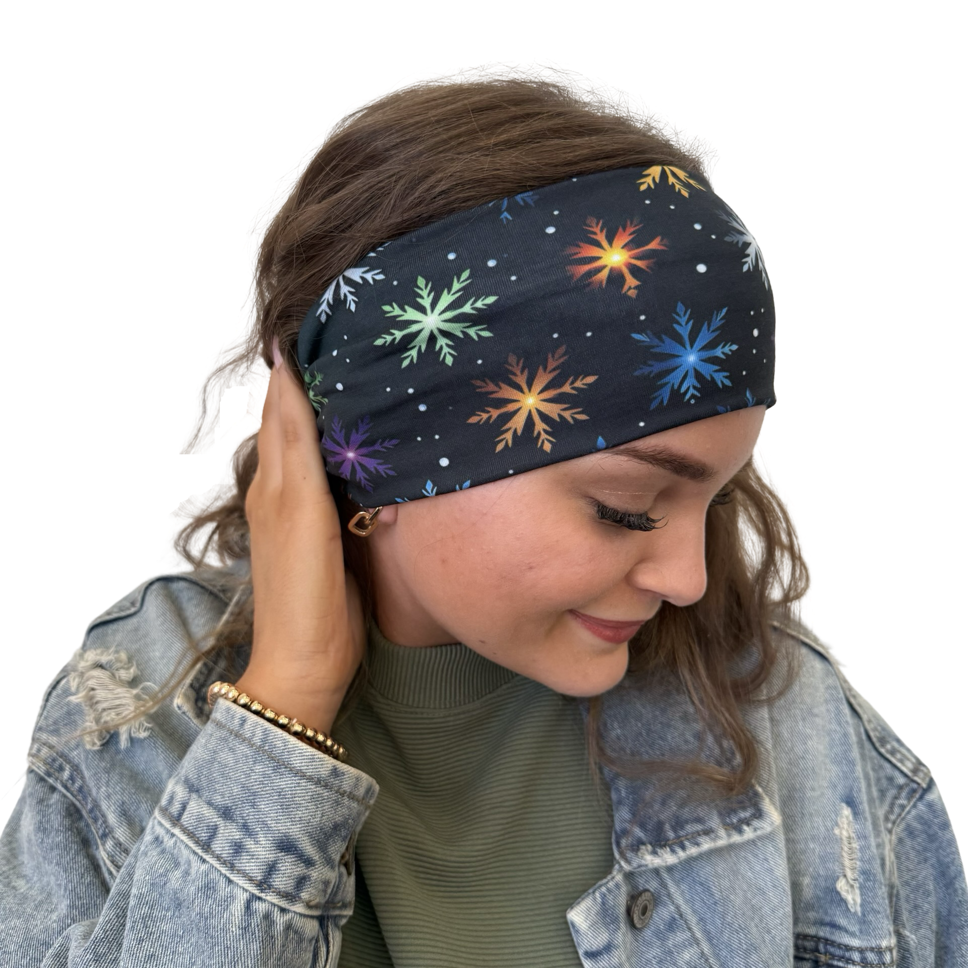 Colorful Twinkle Snowflakes Headband