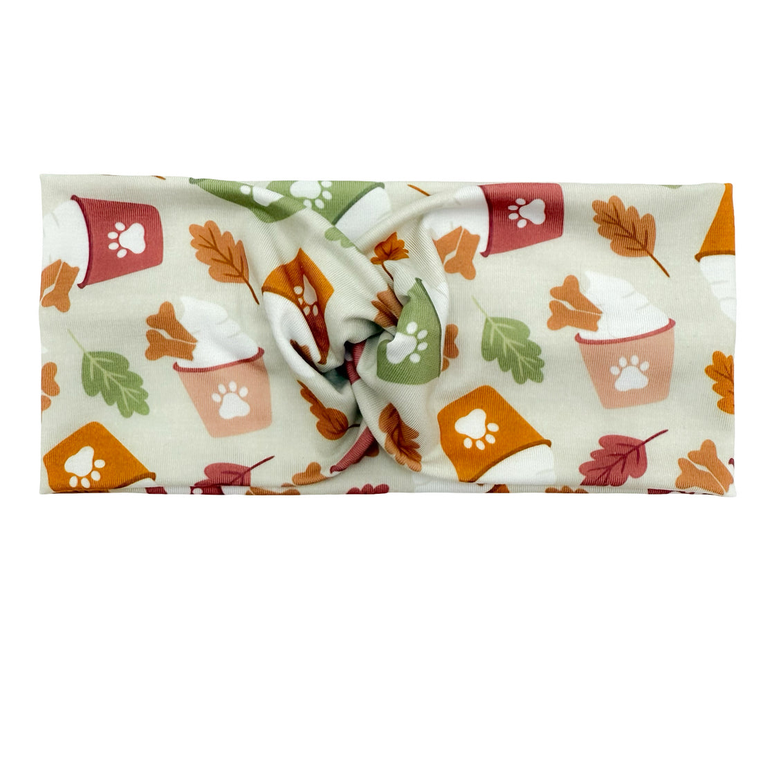 Fall Leaves &amp; Pup Cups Headband
