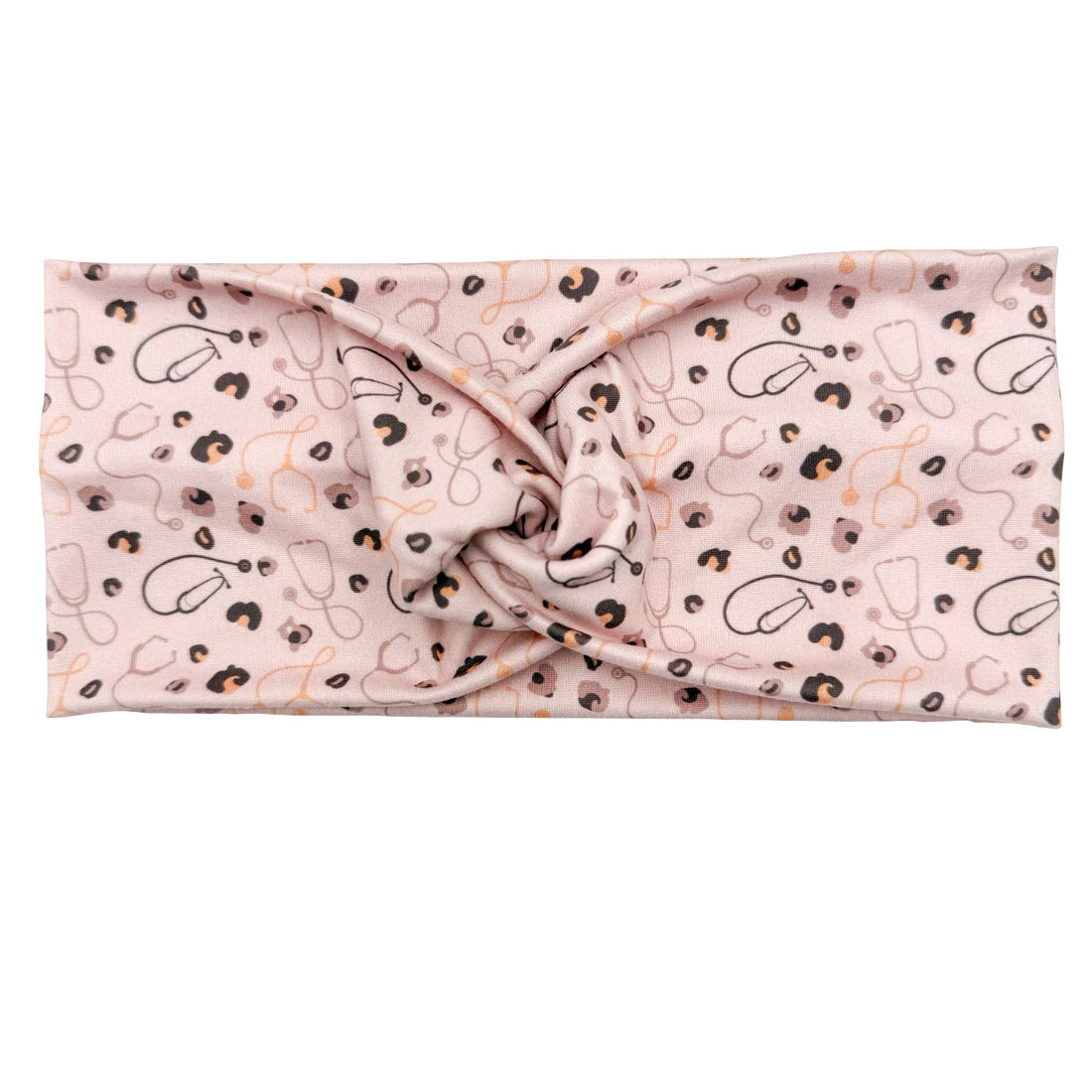 Leopard Stethoscope - Pink Headband
