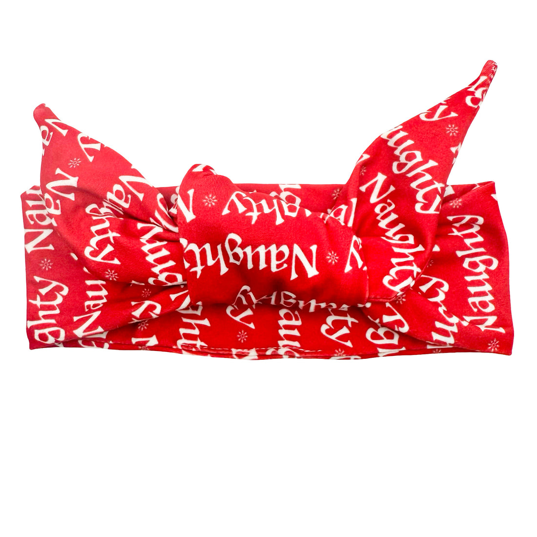 Naughty Adjustable Tie Headband