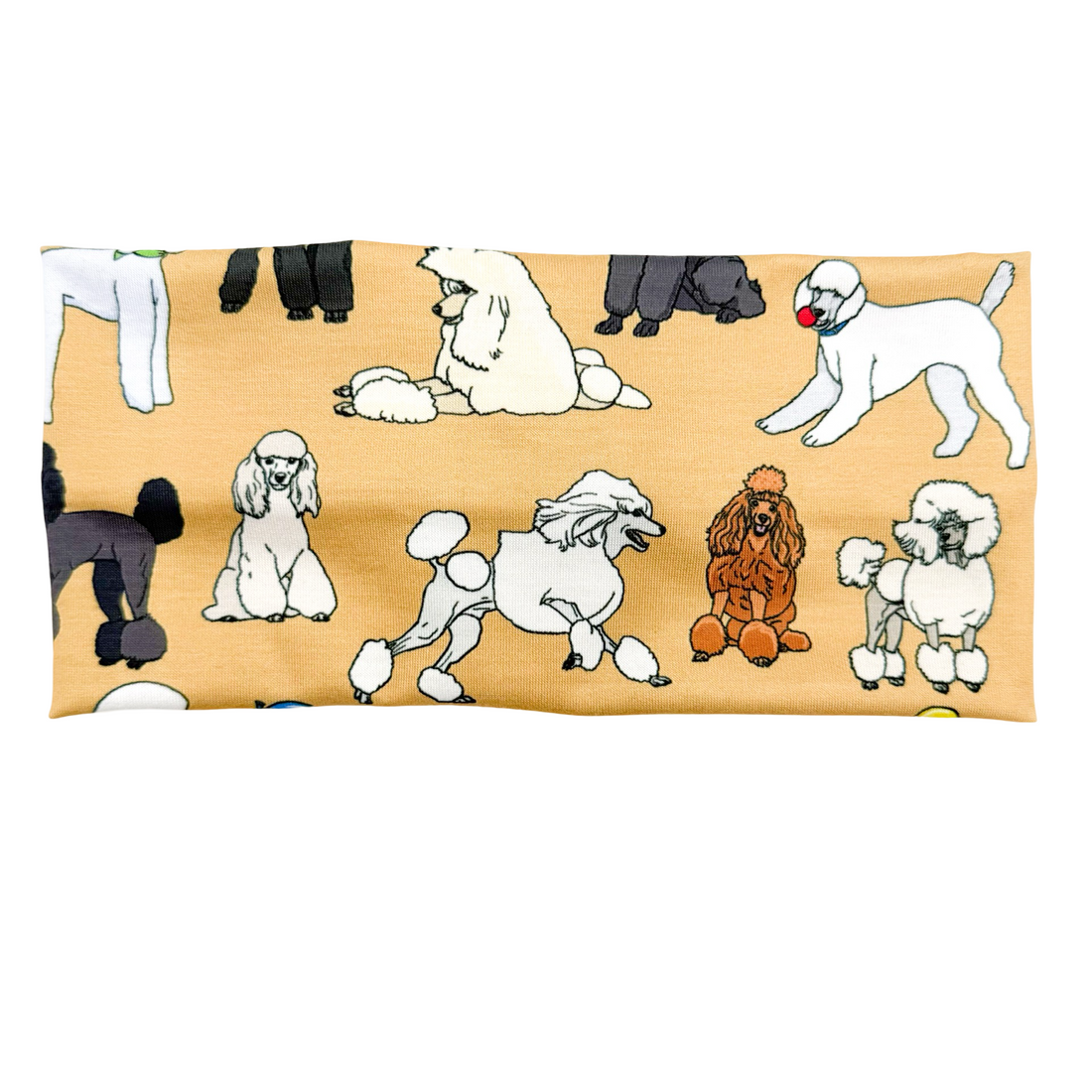 Poodles - Gold Headband